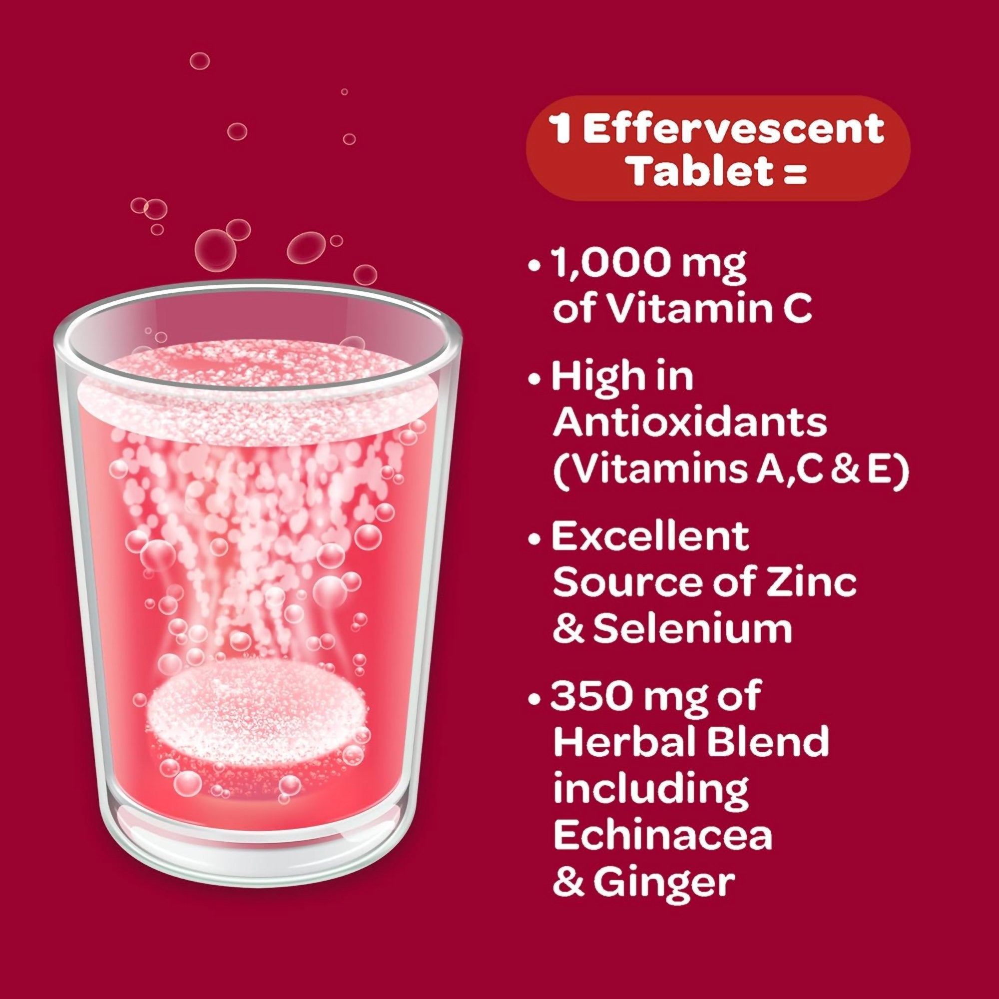 Multivitamin Supplement Airborne® Immune Support Vitamin A / Ascorbic Acid 149 mg Strength Tablet 10 per Box Very Berry Flavor - image 4