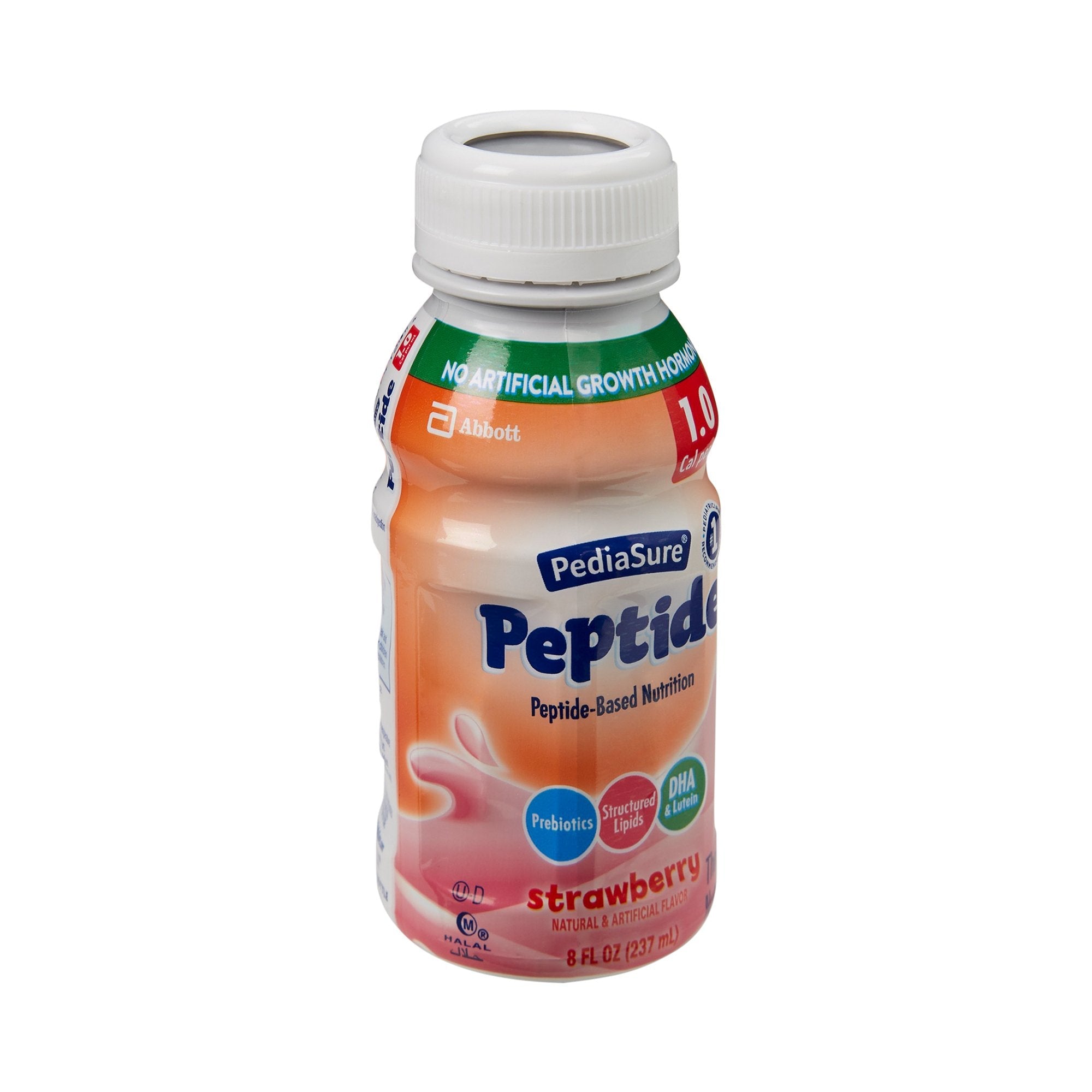 PediaSure® Peptide 1.0 Cal Strawberry Pediatric Oral Supplement, 8 oz. Bottle (24 Units)