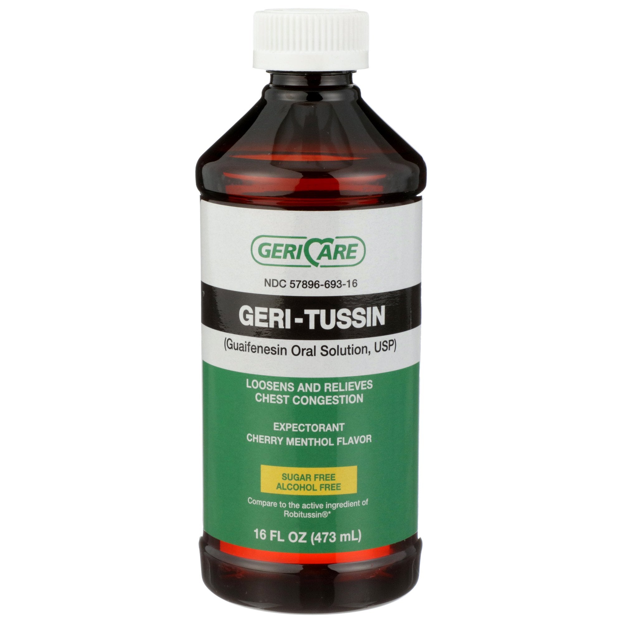 Geri-Care® Guaifenesin Expectorant, 16oz - Alcohol-Free Cough Relief