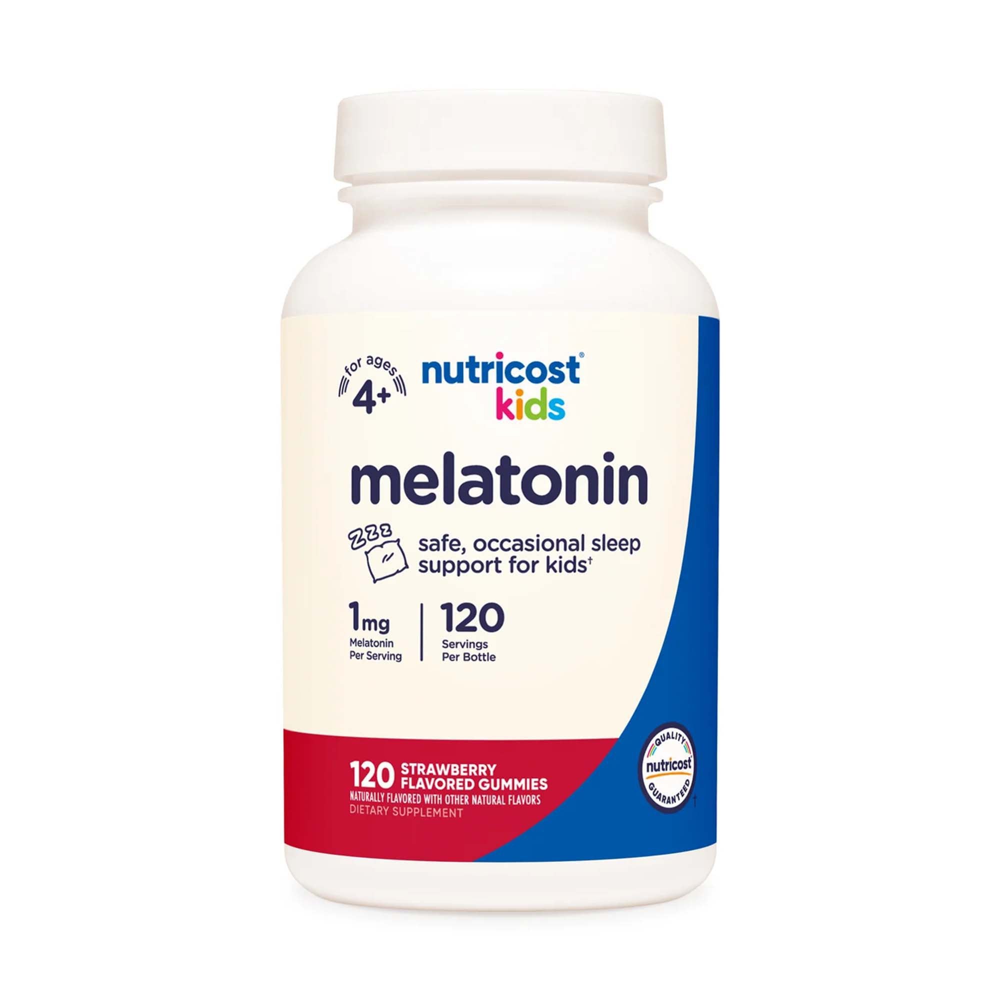 nutricost® Kids 1 mg Melatonin Gummies, Strawberry Flavor