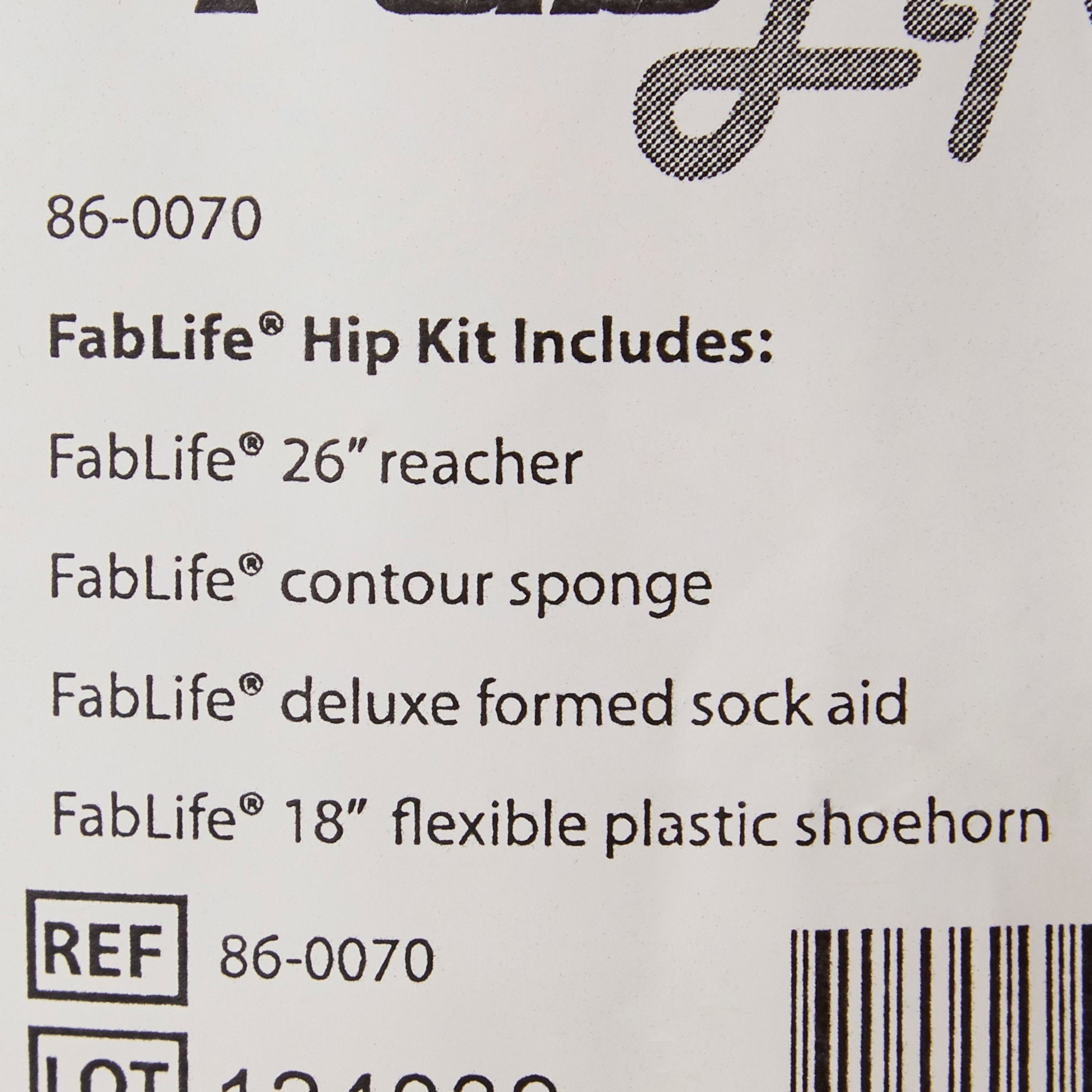 FabLife™ Hip Kit with 26 Inch Reacher and 18 Inch Plastic Shoehorn (1 Unit)