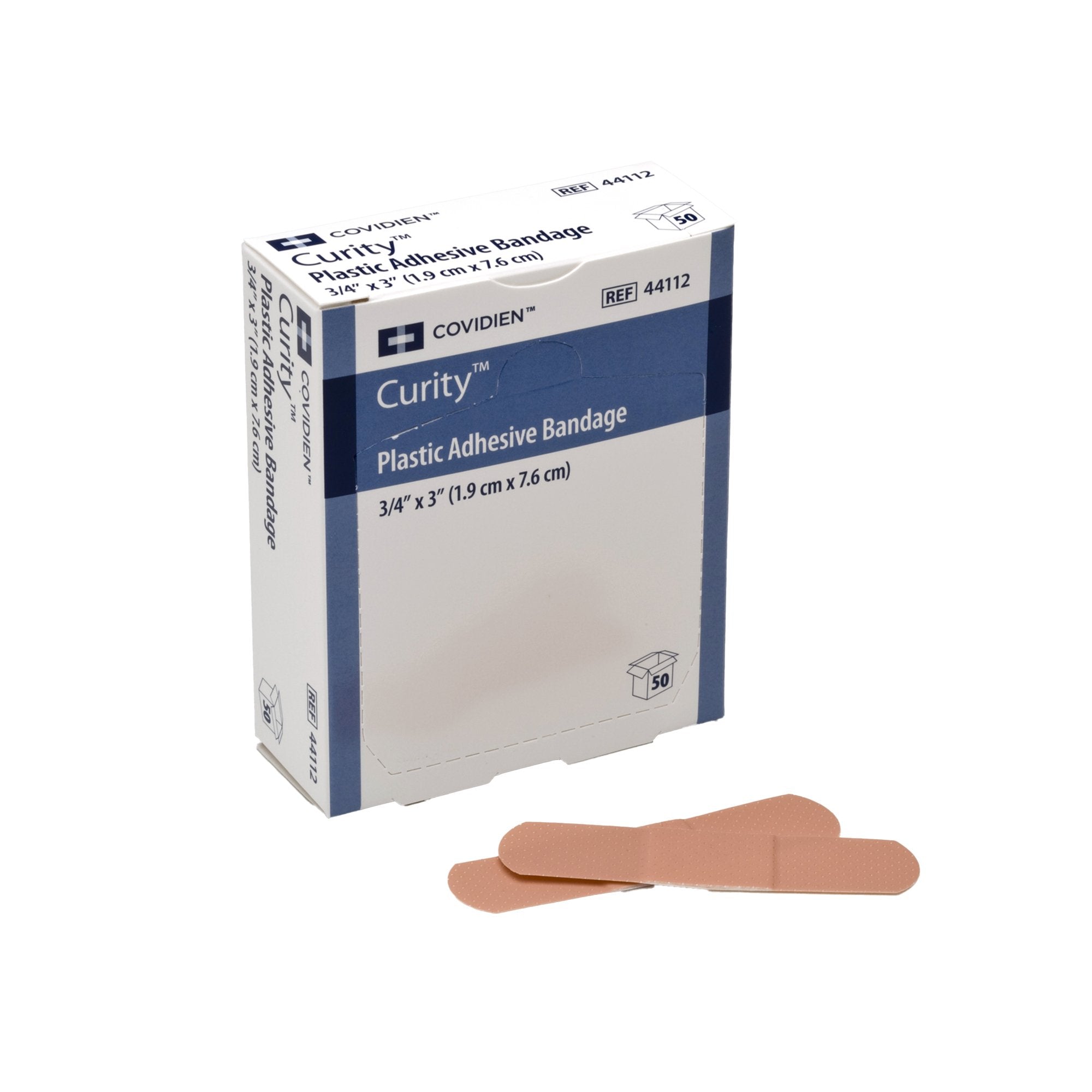 Adhesive Strip Curity™ Plastic Tan 3/4 X 3 Inch Sterile
