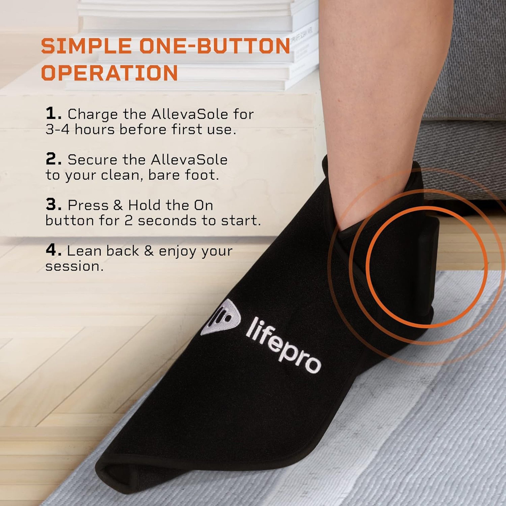 Ankle Support Lifepro®AllevaSole Wrap Around Ankle / Foot - image 5