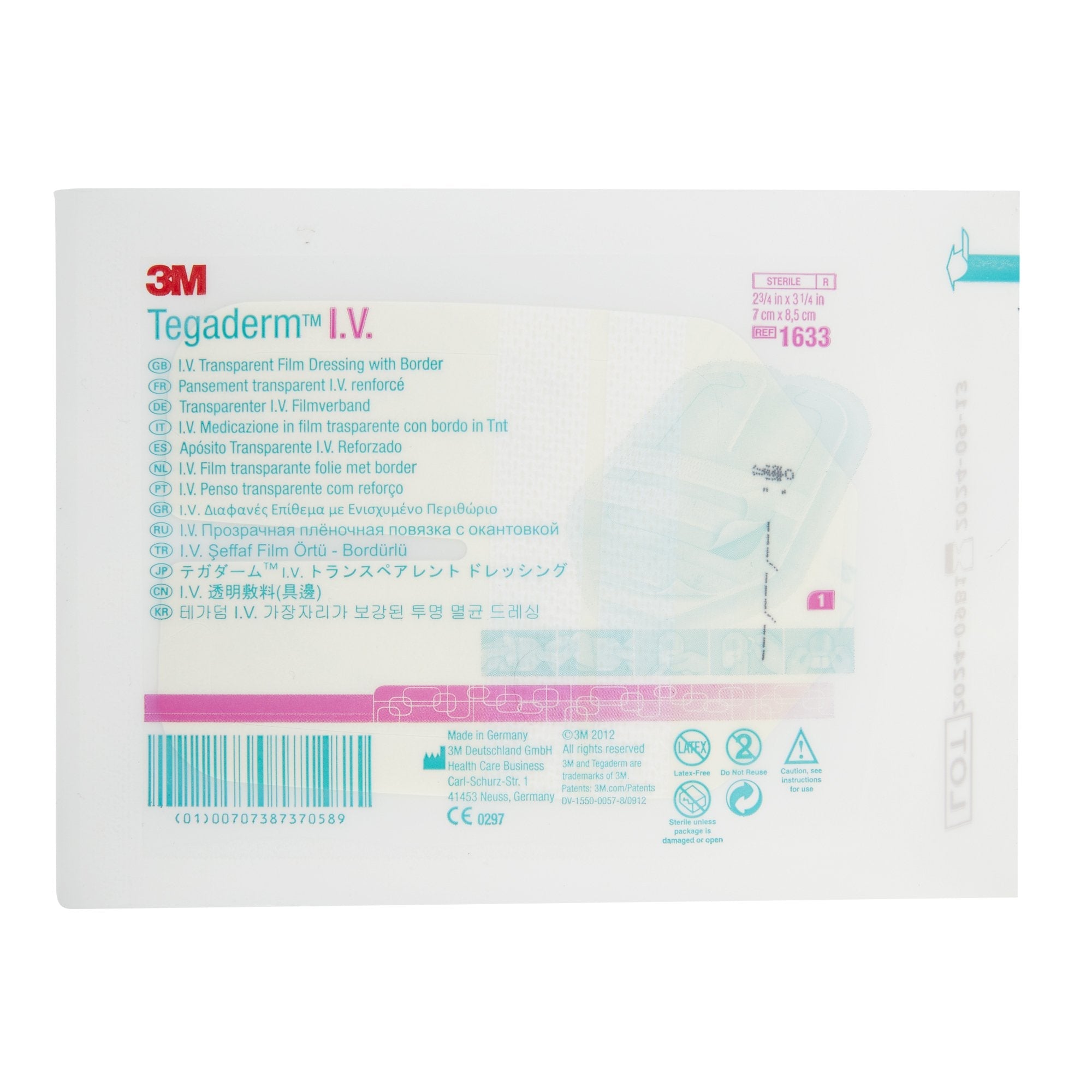 3M™ Tegaderm™ IV Dressing, 8.5 x 7 cm (400 Units)