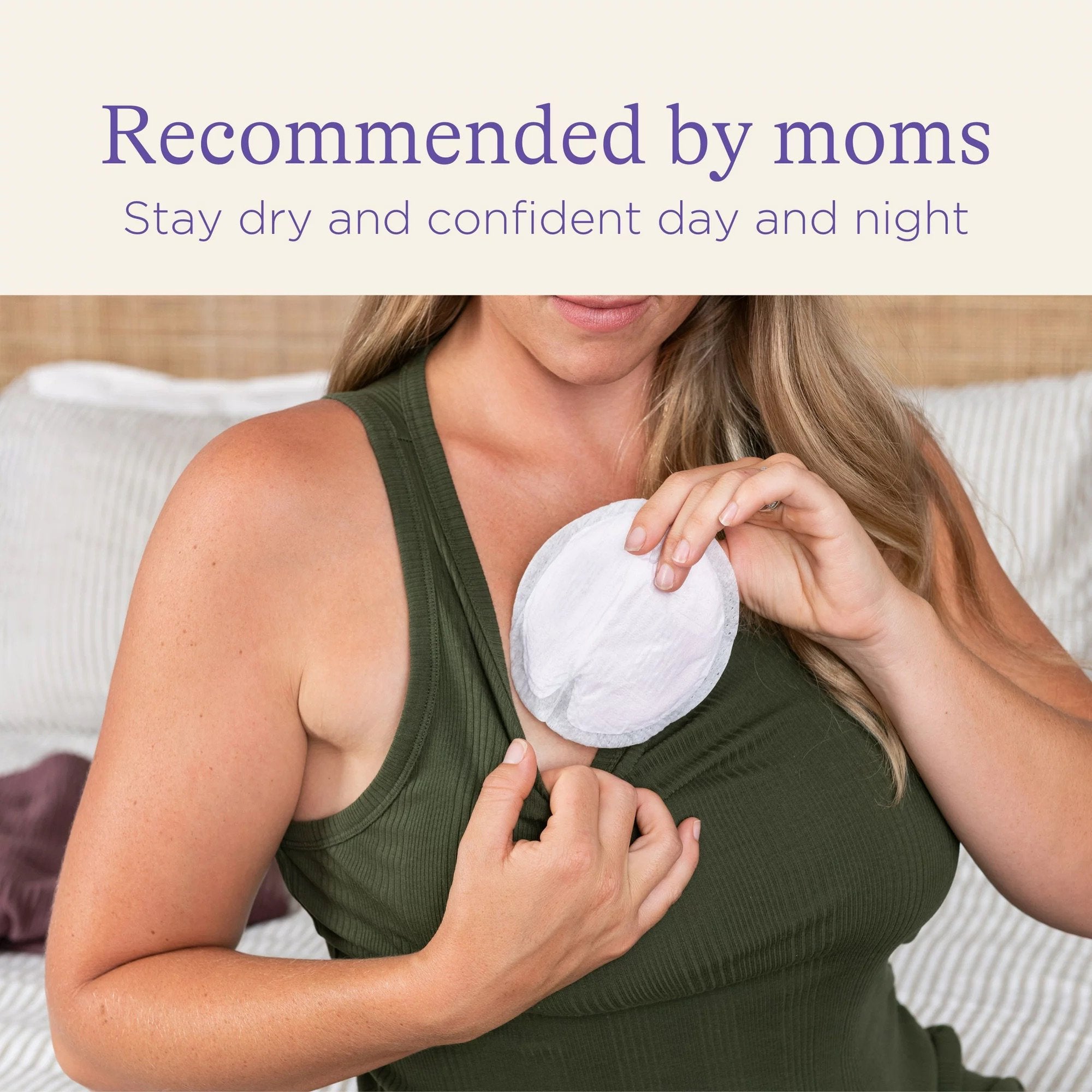 Nursing Pad Lansinoh® Stay Dry One Size Fits Most 3 Layer Fabric Disposable - image 5