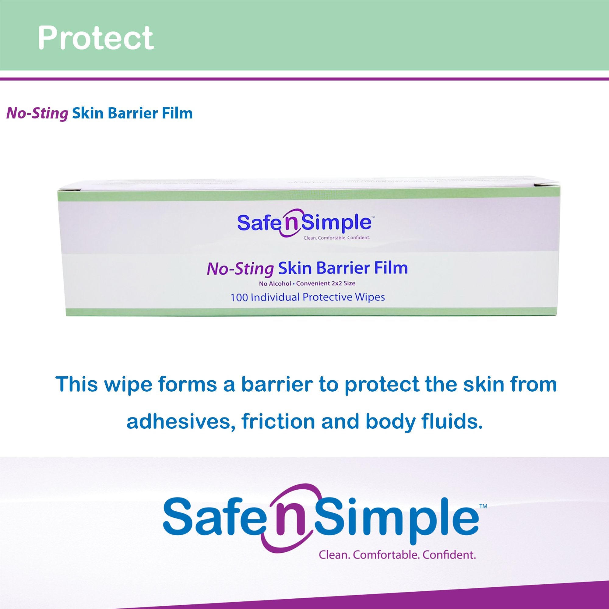 Safe n Simple™ Barrier Wipe (100 Units)