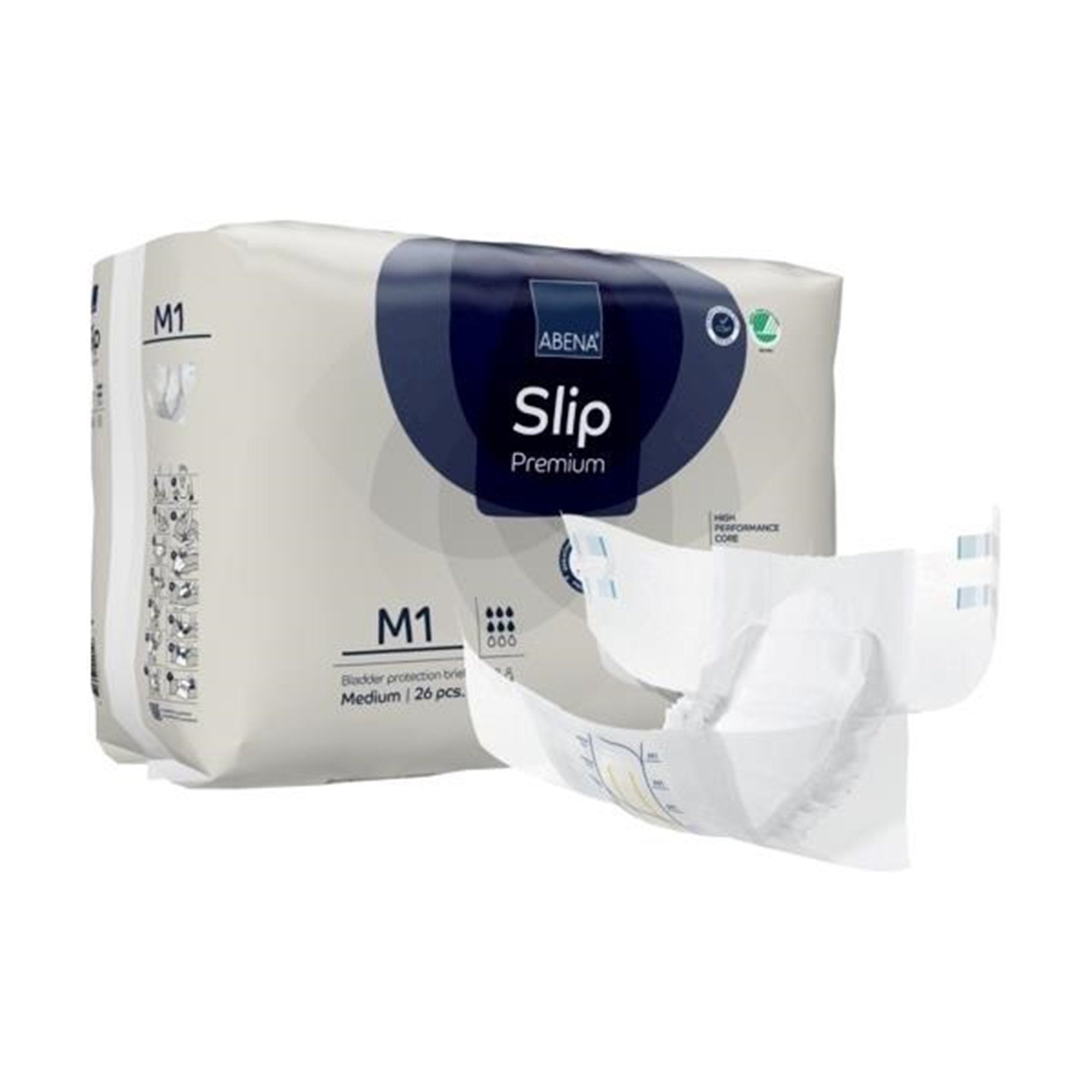 Abena® Slip Premium M1 Incontinence Brief, Medium (26 Units)