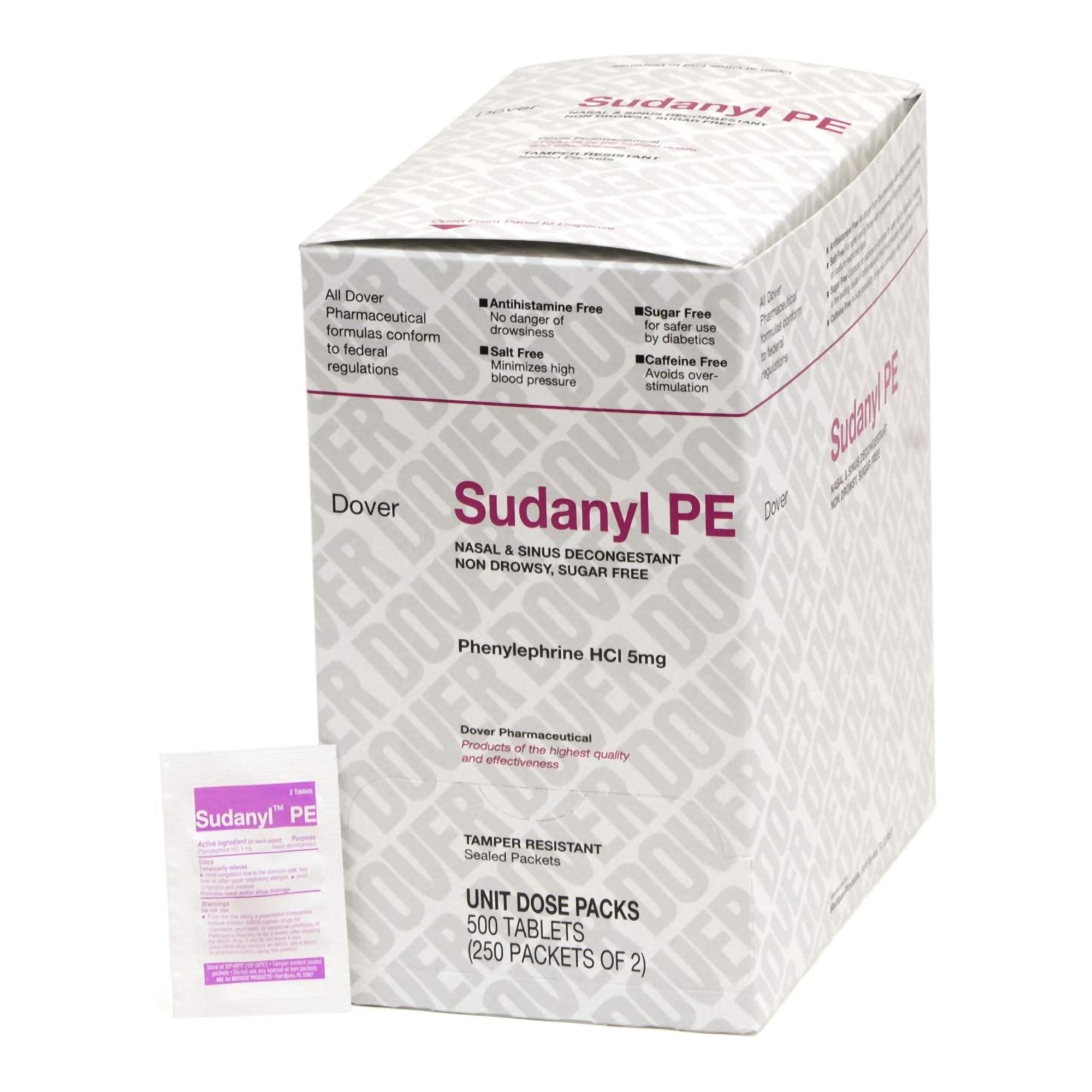 Sudanyl PE Phenylephrine HCl Sinus Relief (250 Units)