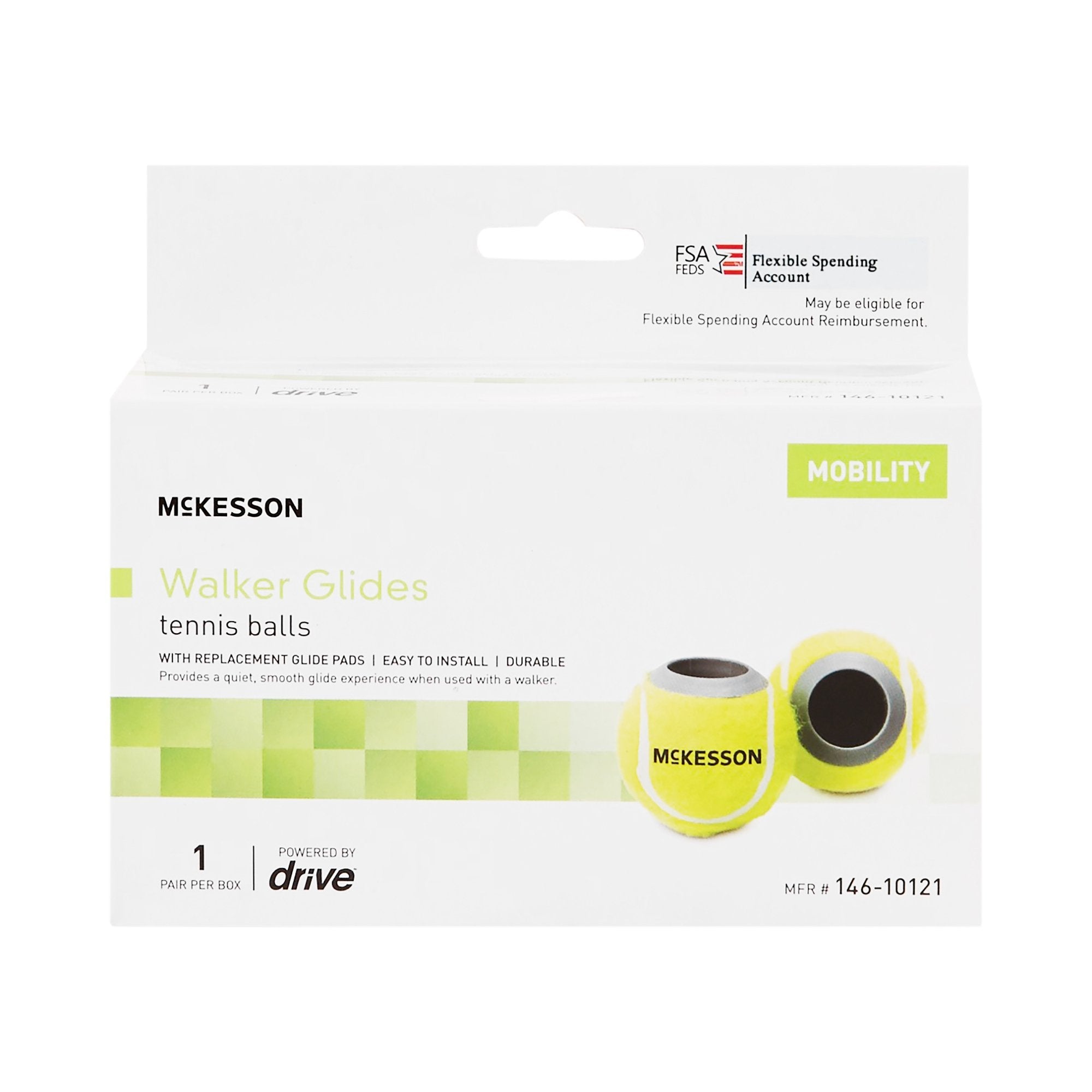 McKesson Tennis Ball Glide Pads (1 Unit)