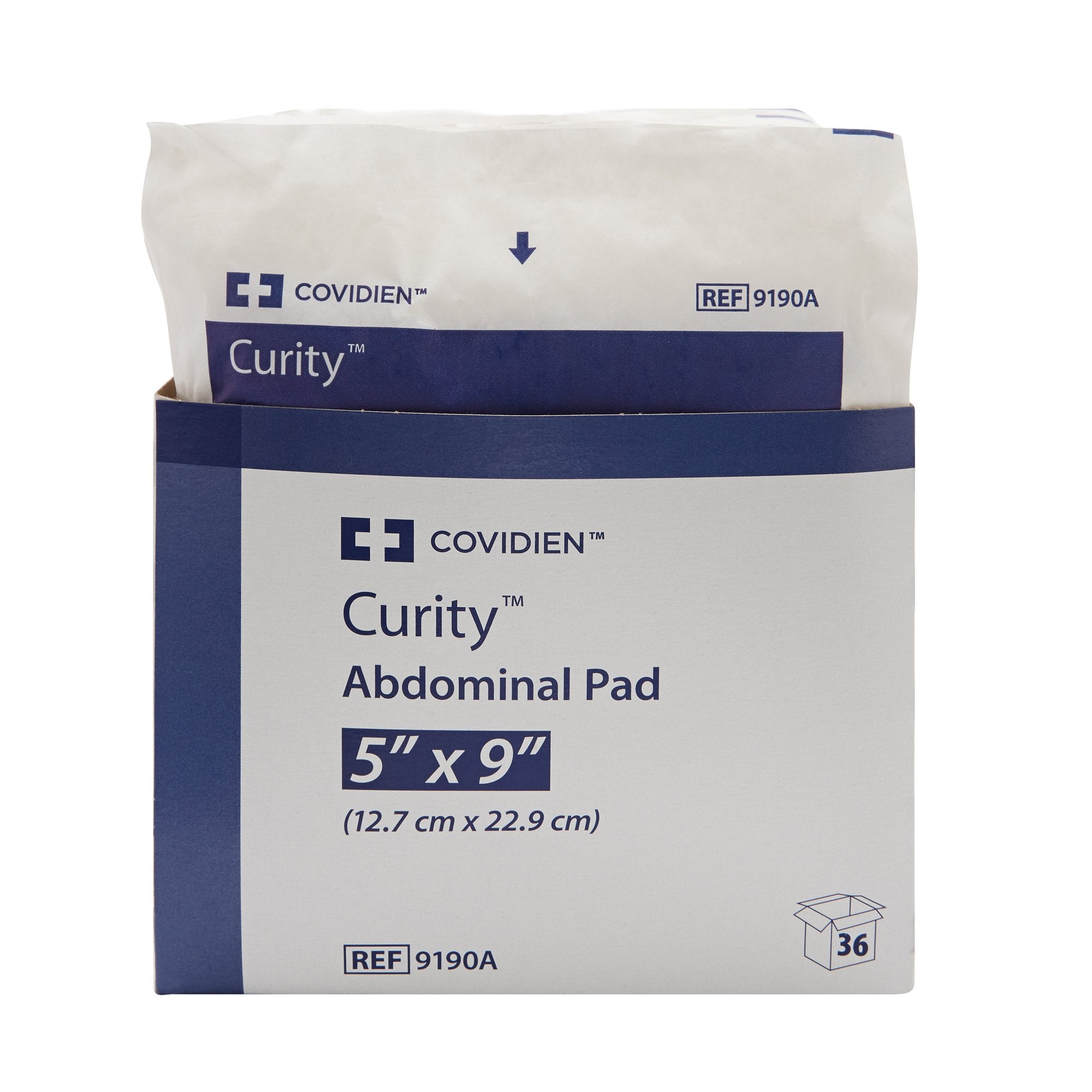 Curity™ Sterile Abdominal Pad, 5 x 9 Inch (36 Units)