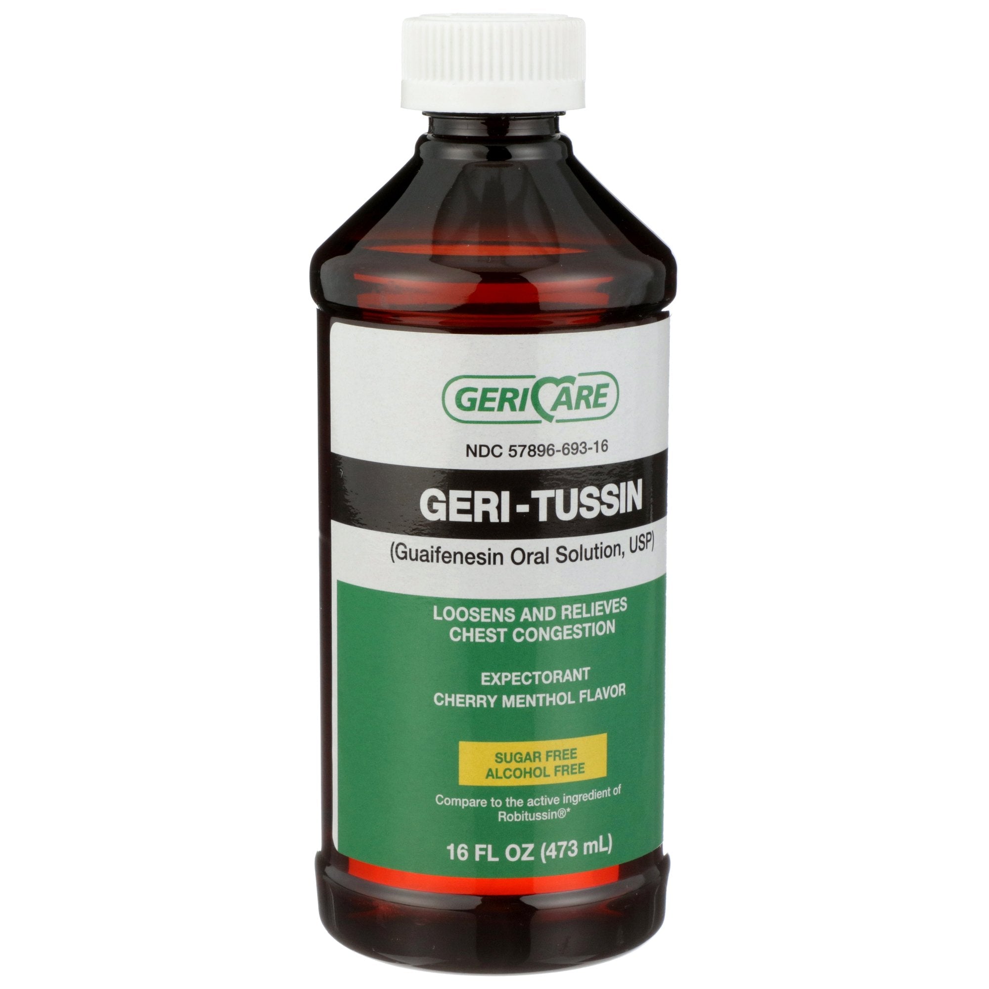 Geri-Care® Guaifenesin Expectorant, 16oz - Alcohol-Free Cough Relief