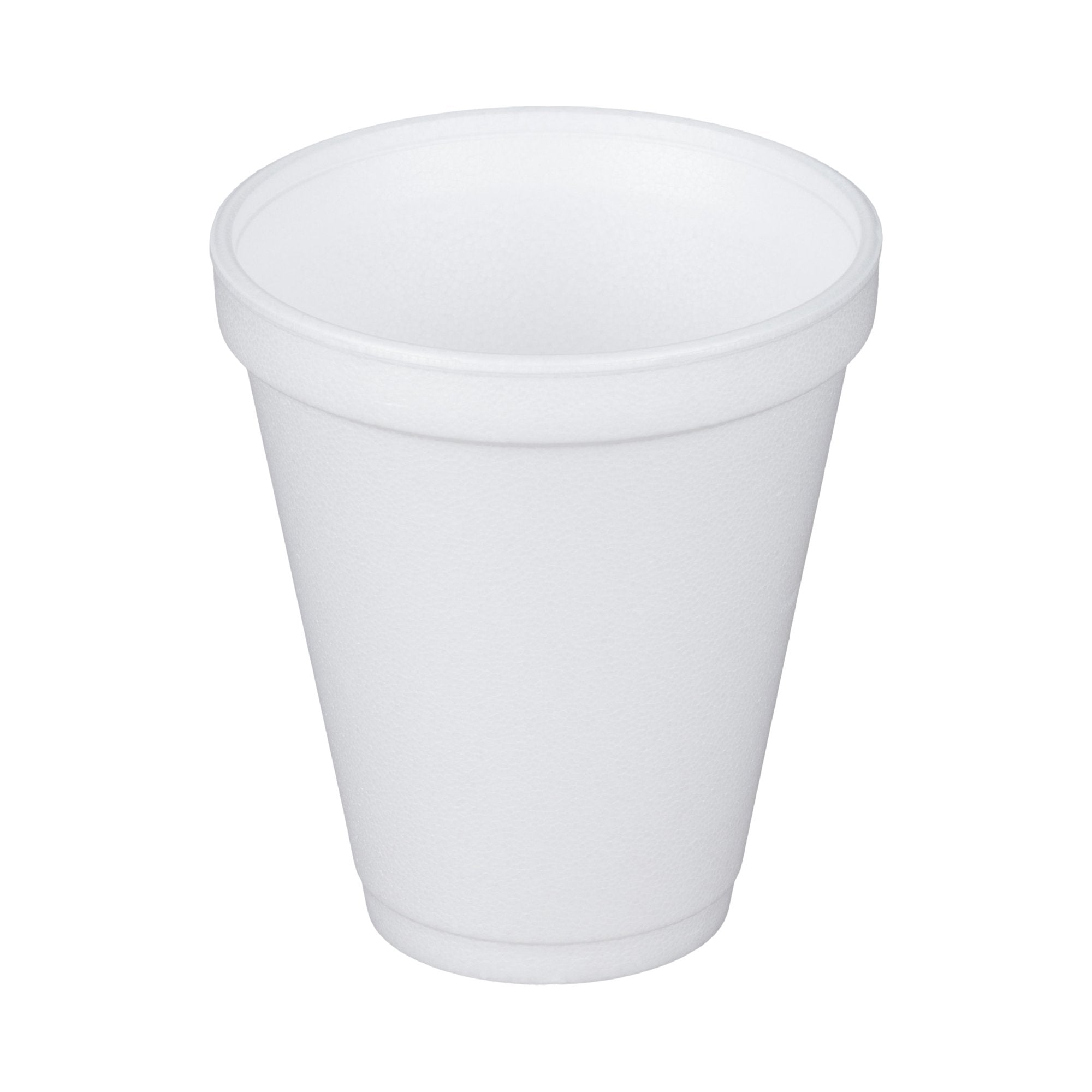 Dart Drinking Cup, White, Styrofoam, Disposable, 12 oz (25 Units)