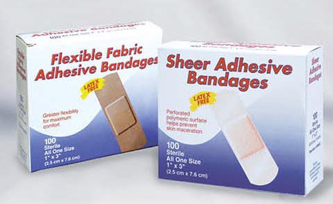 Dukal Fabric Tan Adhesive Bandage, 1 x 3 Inch (1 Unit)