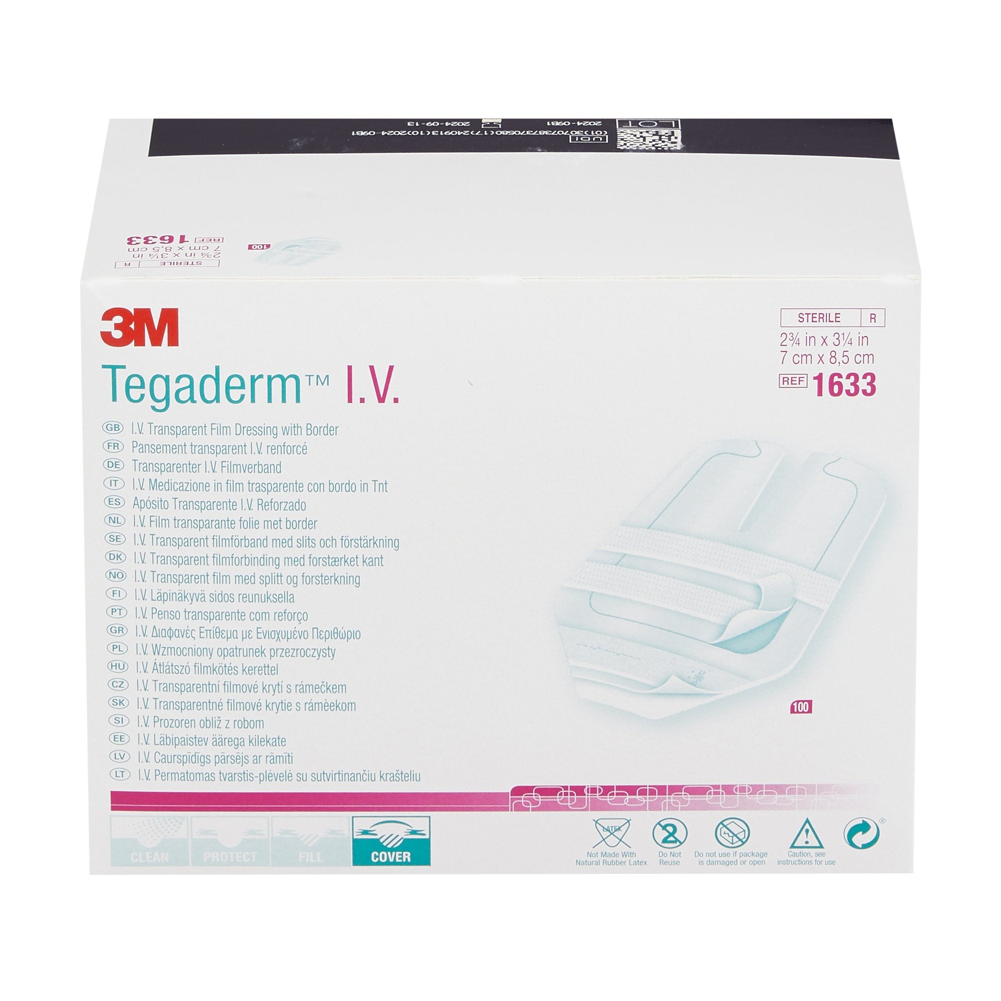 3M™ Tegaderm™ IV Dressing, 8.5 x 7 cm (400 Units)