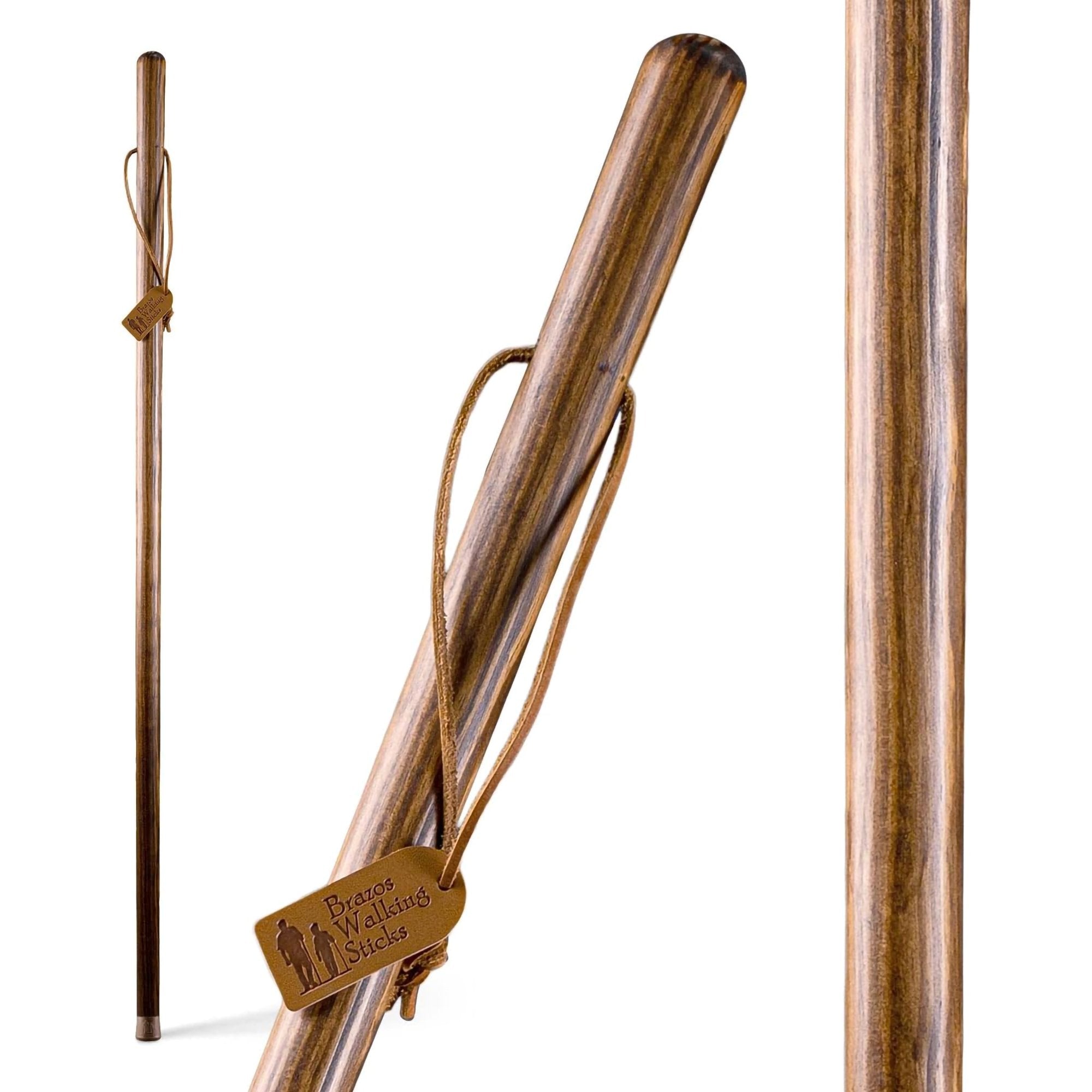 Brazos™ Traditional Straight Pine Handcrafted Walking Stick, 55-Inch, Brown (1 Unit)