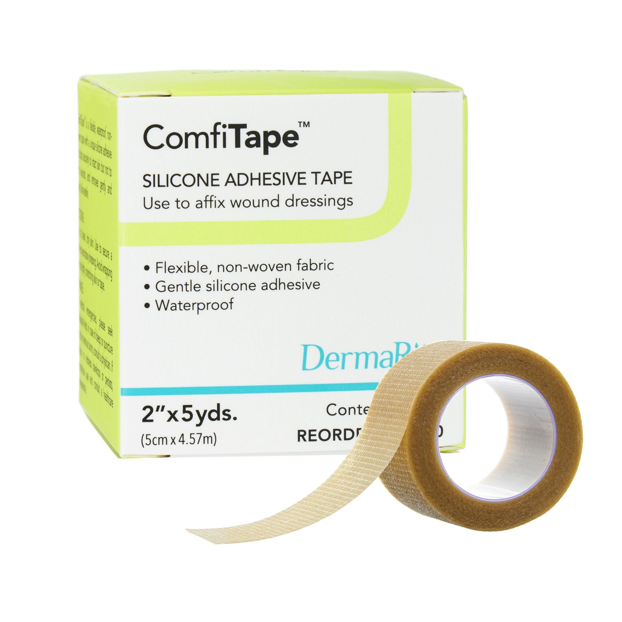 ComfiTape™ Silicone Medical Tape, 2 Inch x 5 Yard, Tan (1 Unit)