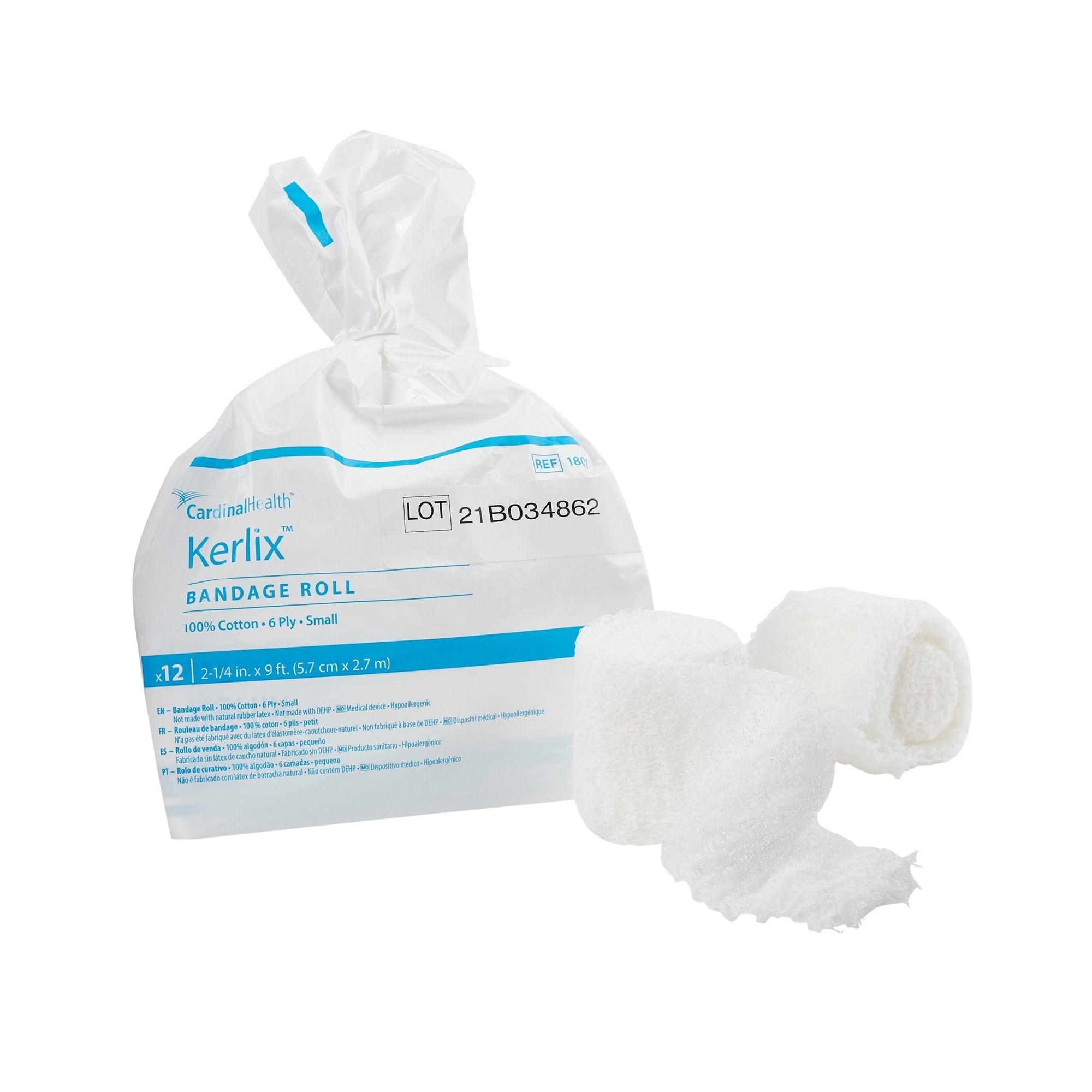 Kerlix™ Fluff Bandage Roll, 2-1/4 Inch x 3 Yard (12 Units)