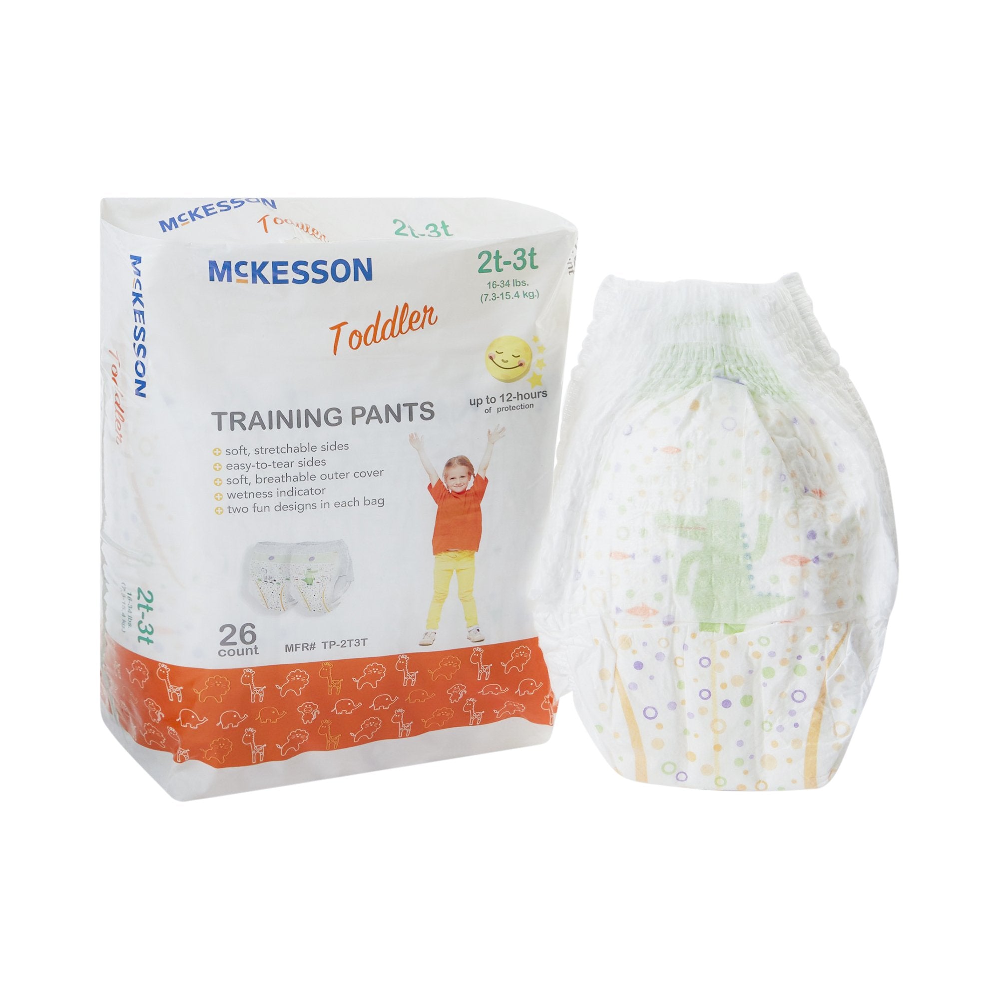 McKesson Training Pants, 2T to 3T (1 Unit)
