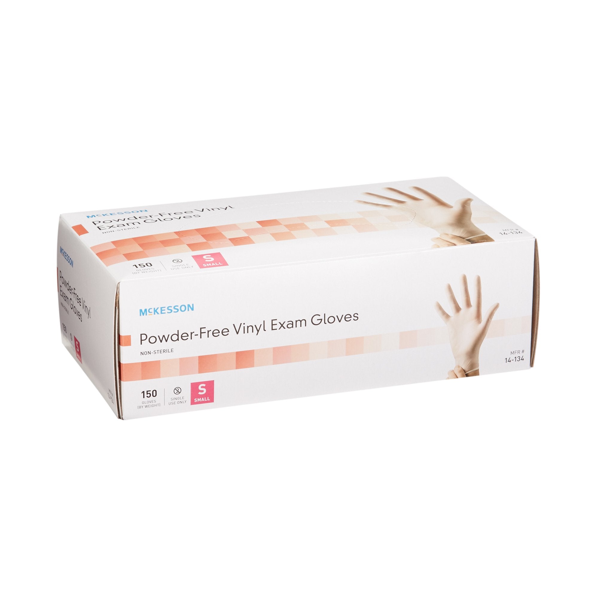 McKesson Vinyl Exam Glove, Small, Clear (150 Units)