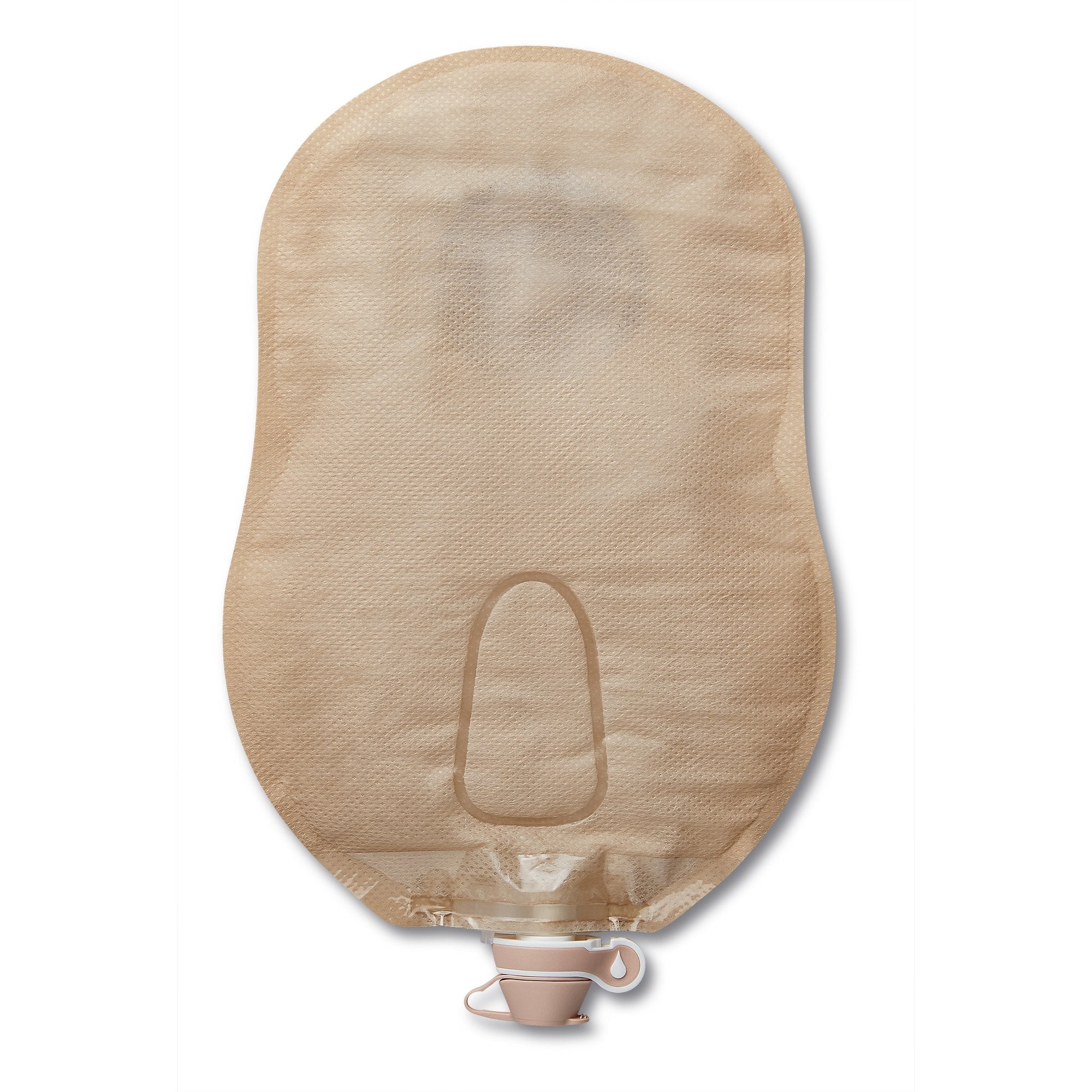 CeraPlus™ One-Piece Drainable Beige Urostomy Pouch, 9 Inch Length, 1-1/8 Inch Stoma (5 Units)