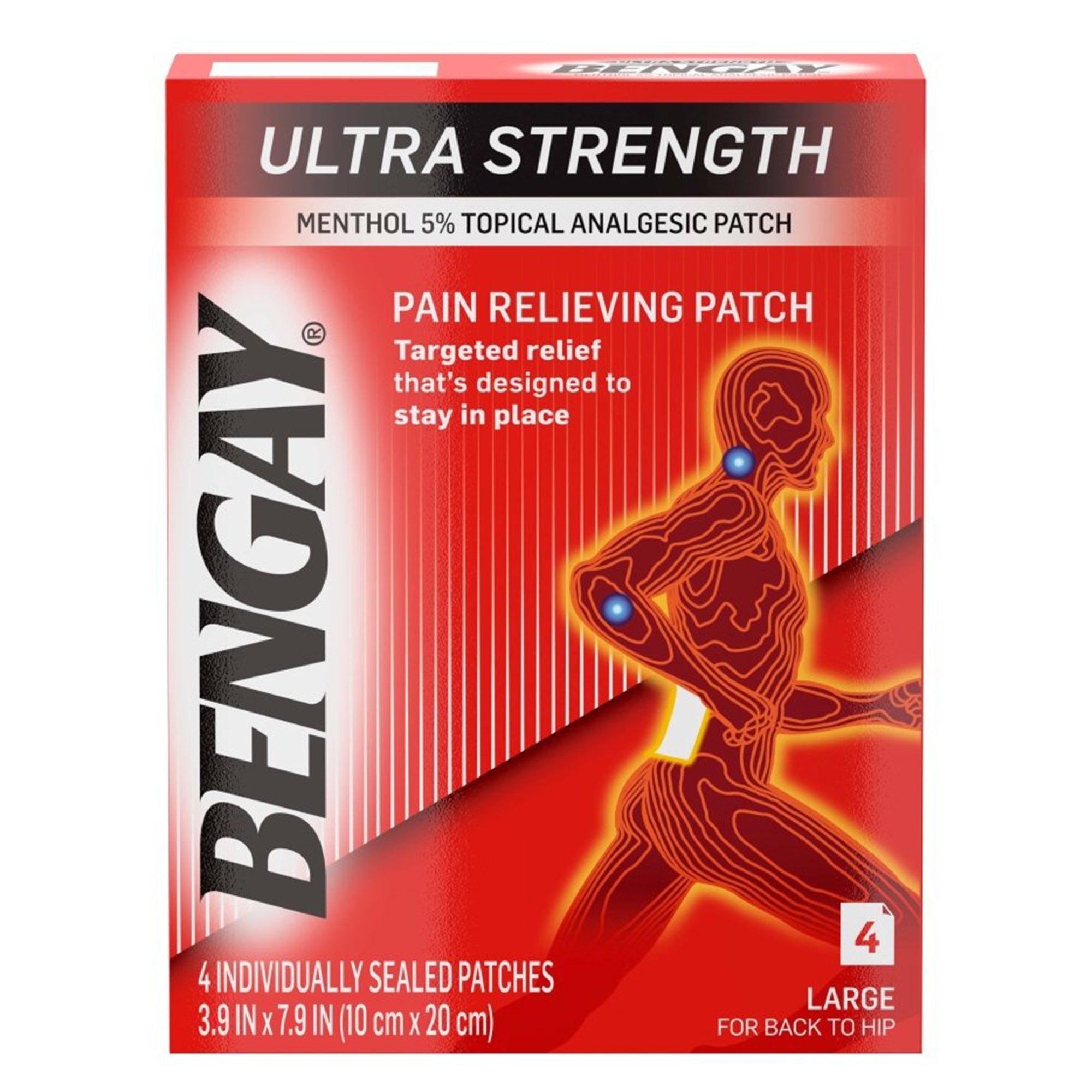 Bengay® Pain Relieving Patch Ultra Strength, Large Size (36 Units)