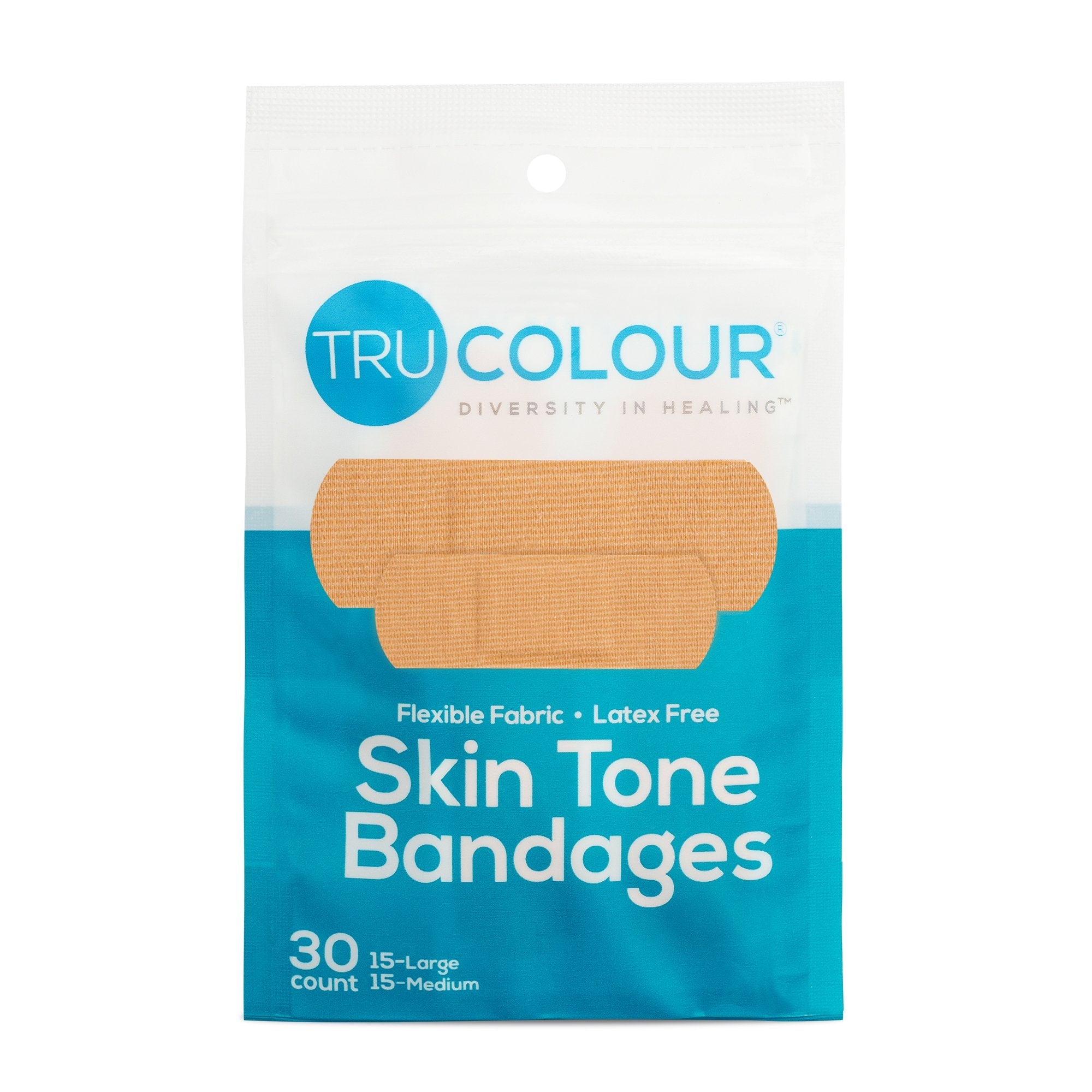 Tru-Colour Skin Tone Adhesive Bandages for Fair Skin Tone Shades (1500 Units)