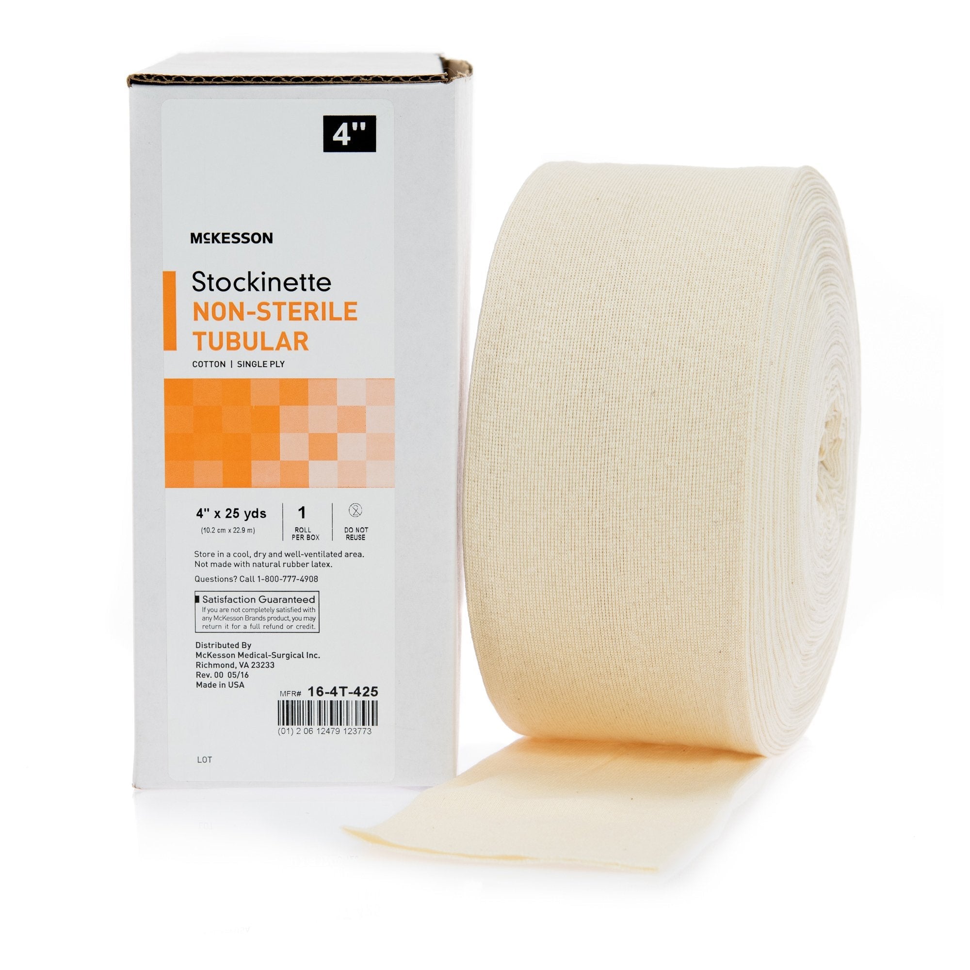 McKesson Beige Cotton Tubular Stockinette, 4 Inch x 25 Yard (1 Unit)