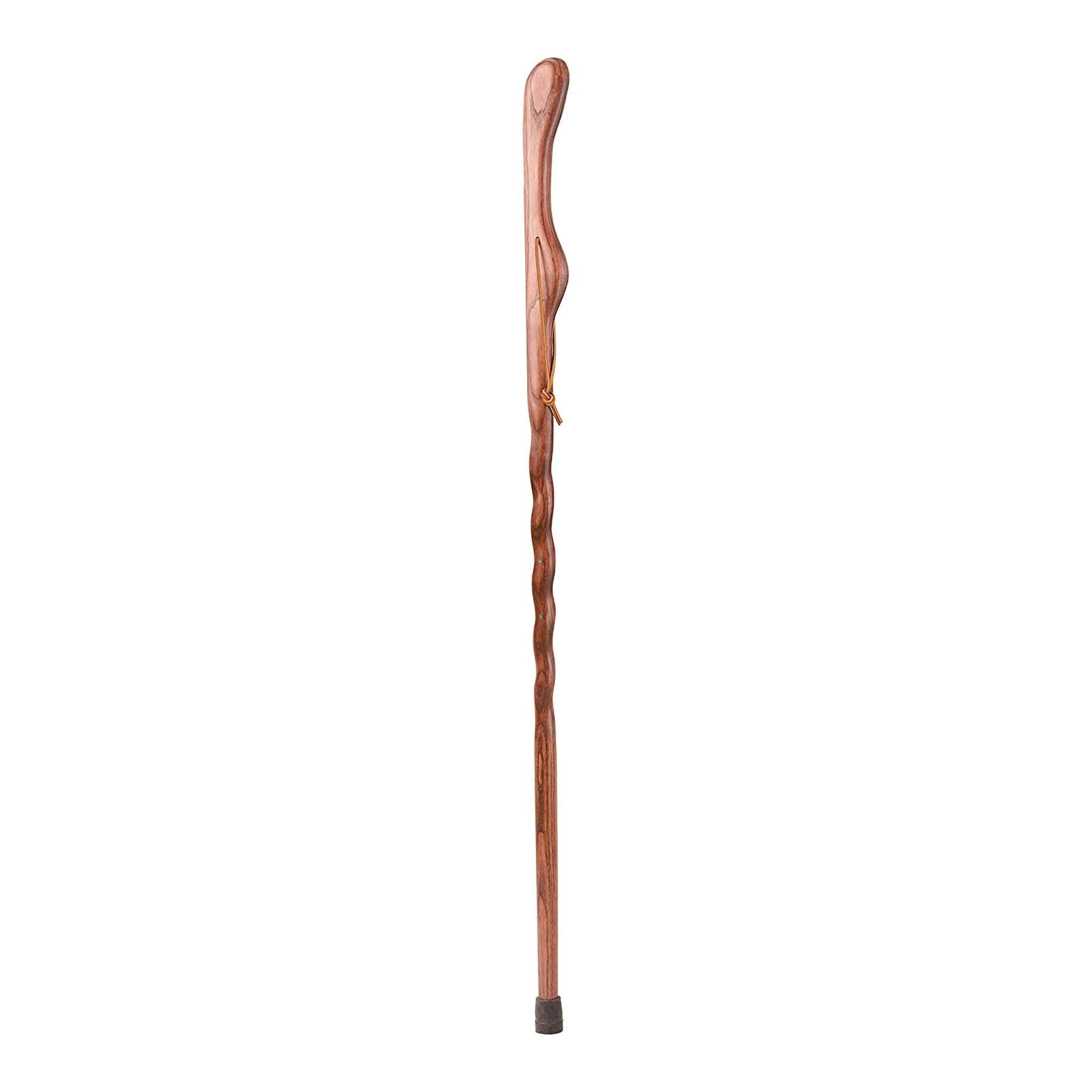 Brazos™ Twisted Oak Hitchhiker Handcrafted Walking Stick, 55-Inch, Red (1 Unit)