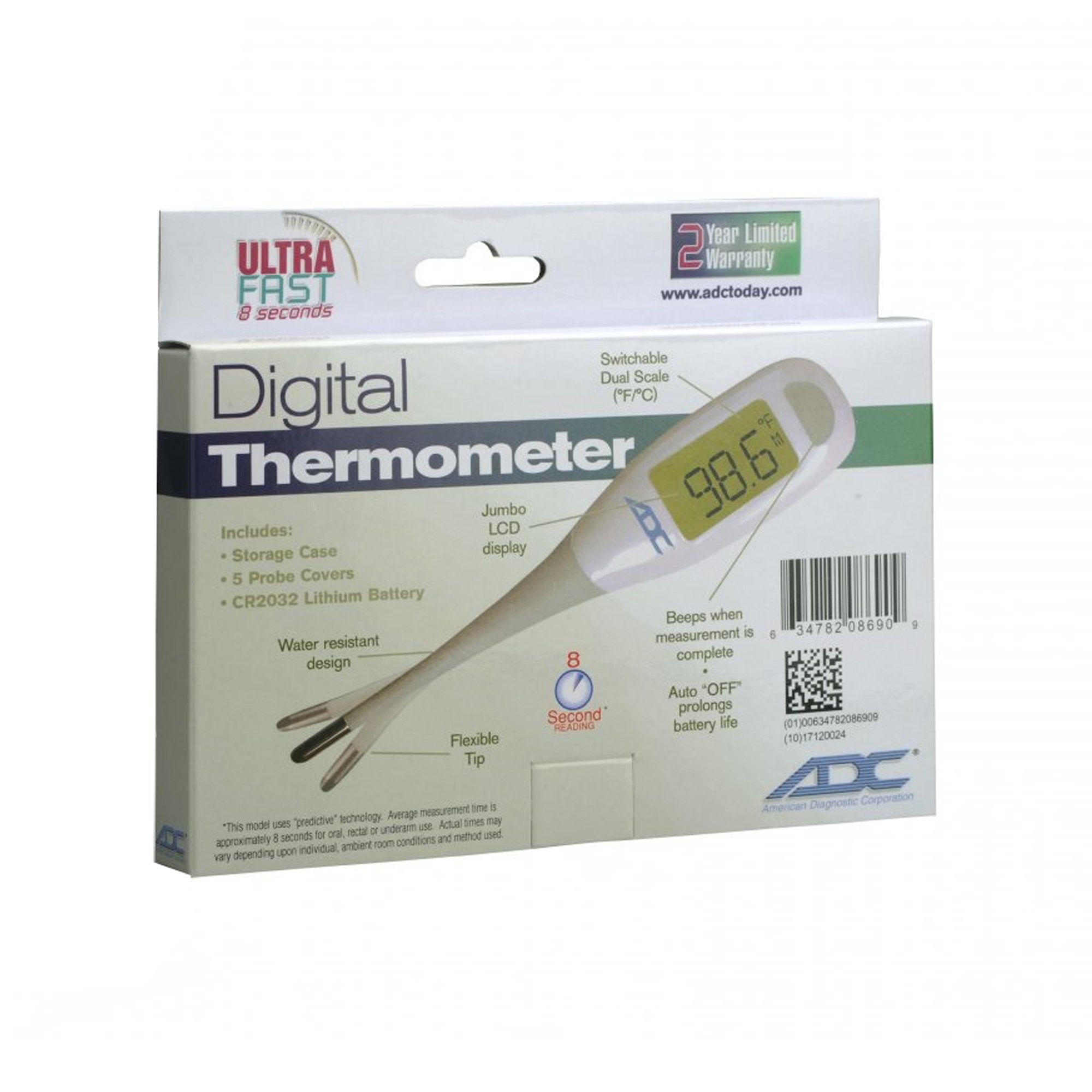 AdTemp™ Digital Stick Thermometer (12 Units)