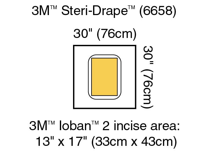 3M™ Steri-Drape™ Sterile Large Pouch Surgical Drape, 30 x 30 Inch (5 Units)