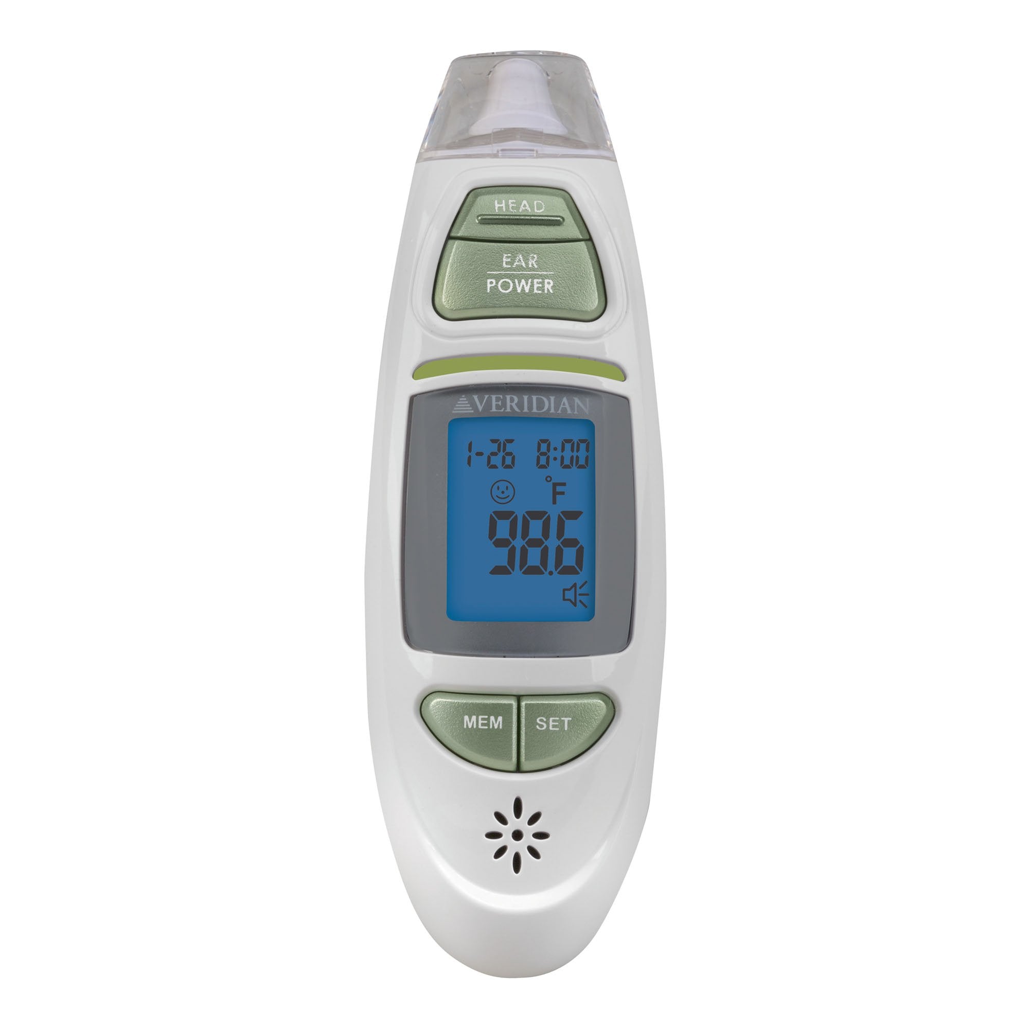 Veridian Infrared Thermometer, Tympanic Ear Digital Talking Thermometer (24 Units)