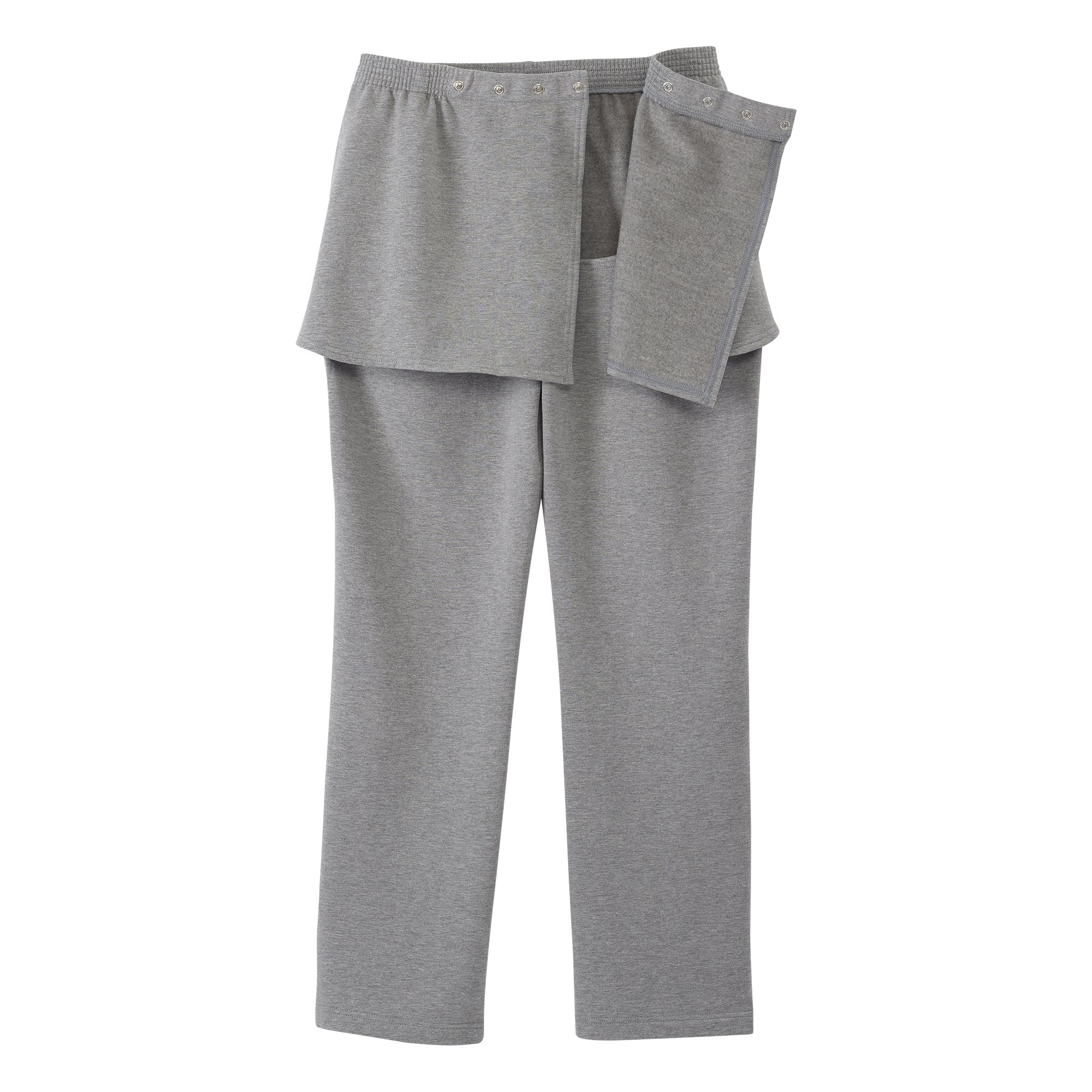 Silverts® Women's Open Back Fleece Pant, Heather Gray, X-Large (1 Unit)