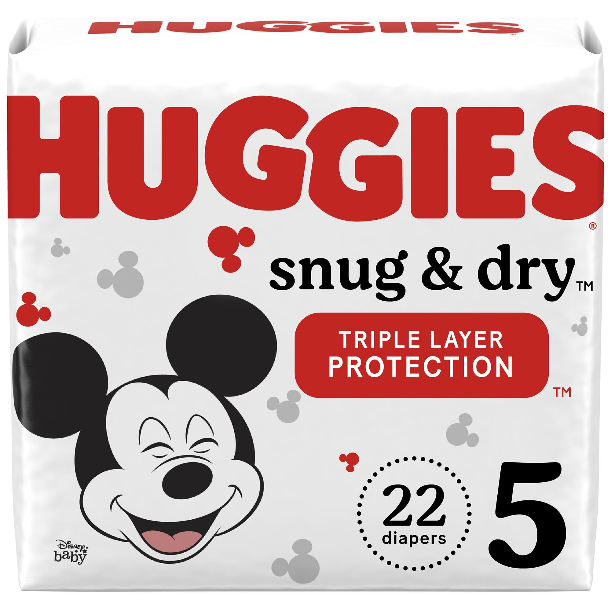 Huggies® Snug & Dry Diaper, Size 5, 22 per Package (22 Units)