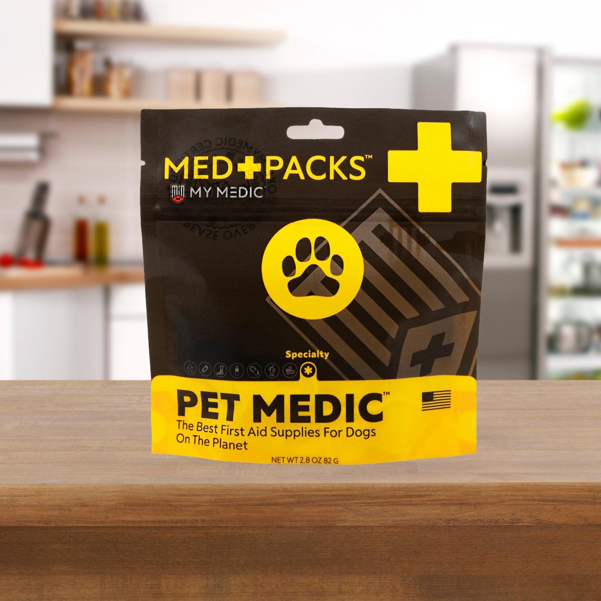 My Medic Med Packs First Aid Kit for Pets – Dog Injury Supplies in Portable Pouch (1 Unit)