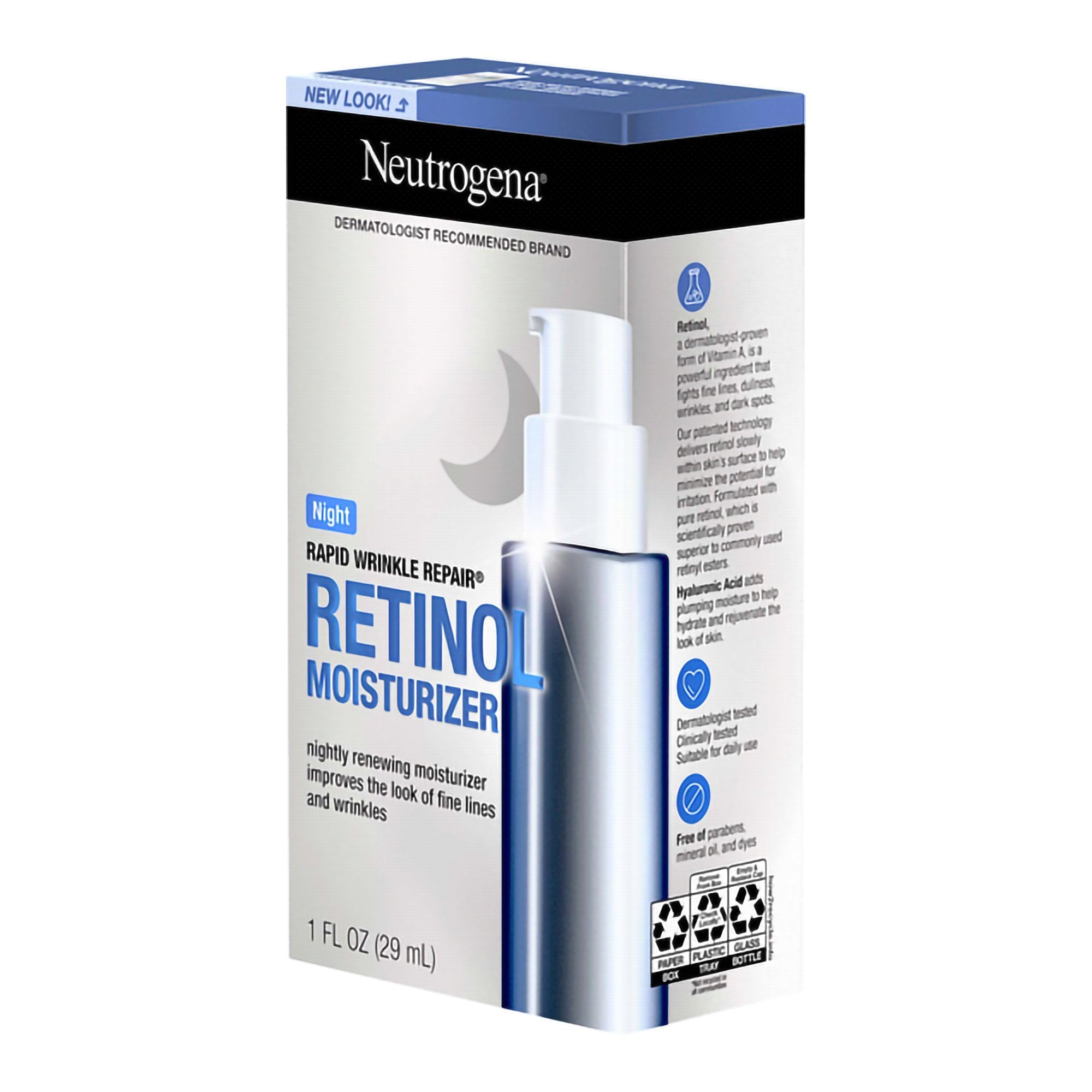 Facial Moisturizer Neutrogena® Rapid Wrinkle Repair® Night 1 oz. Pump Bottle Unscented Lotion - image 3