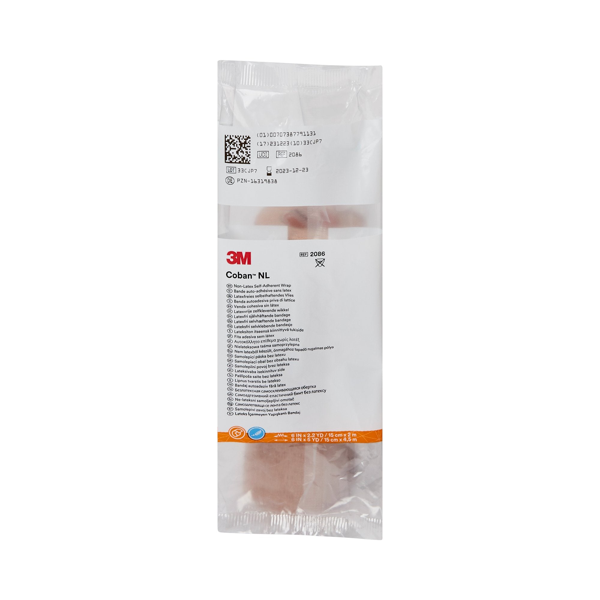 Cohesive Bandage 3M™ Coban™ LF 6 Inch X 5 Yard Self-Adherent Closure Tan NonSterile Standard Compression - image 5