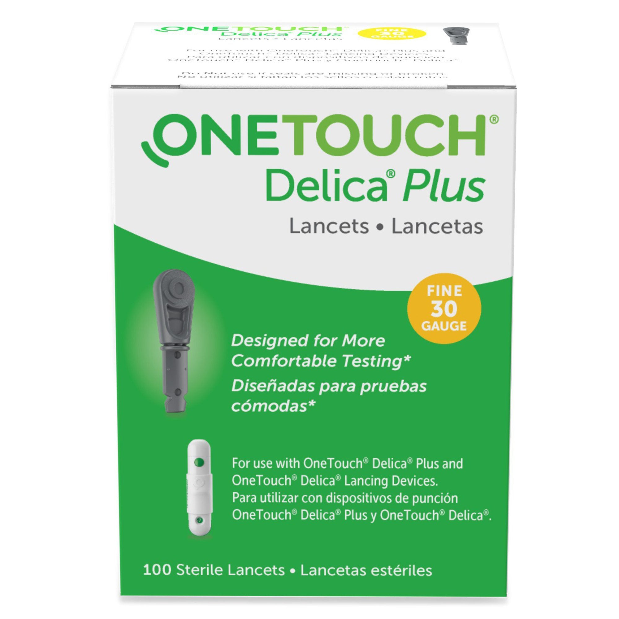Lancet for Lancing Device OneTouch® 30 Gauge Non-Safety Twist Off Cap Finger - image 2