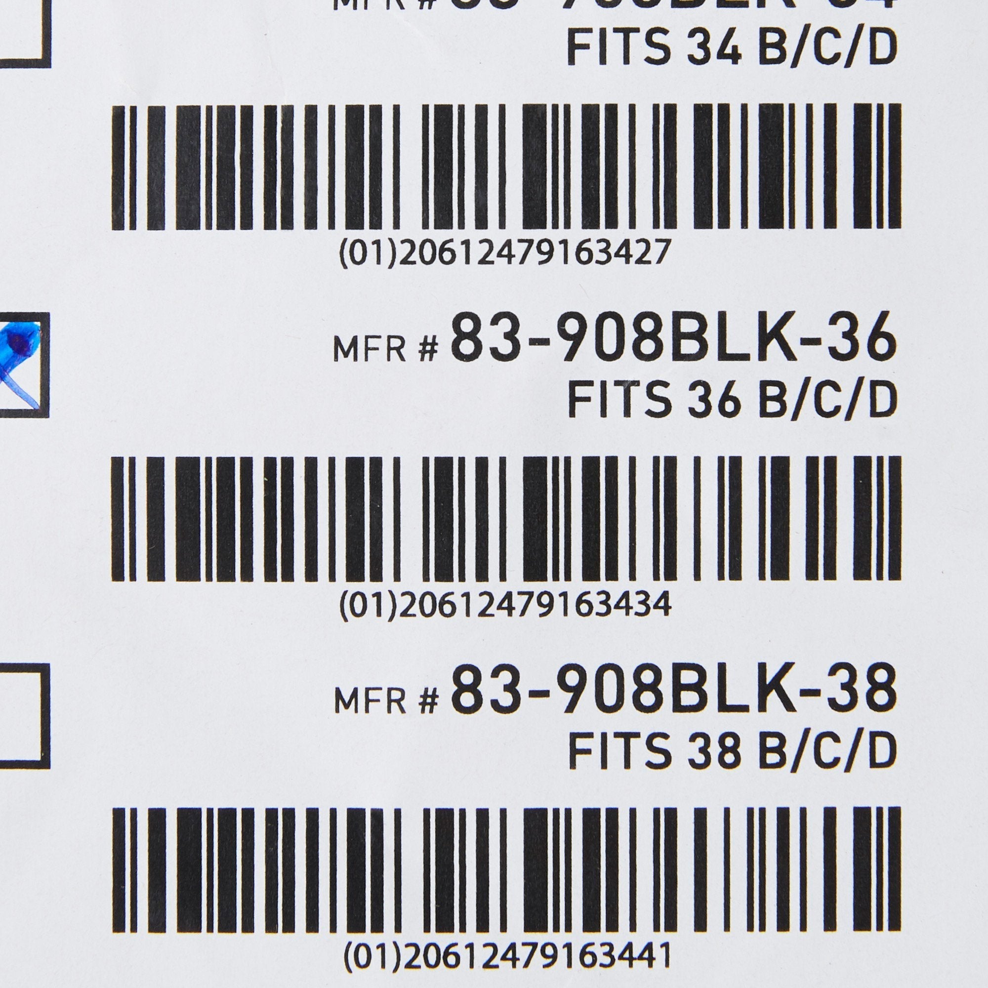 McKesson Surgi-Bra® II, 36 Inch, Black (1 Unit)