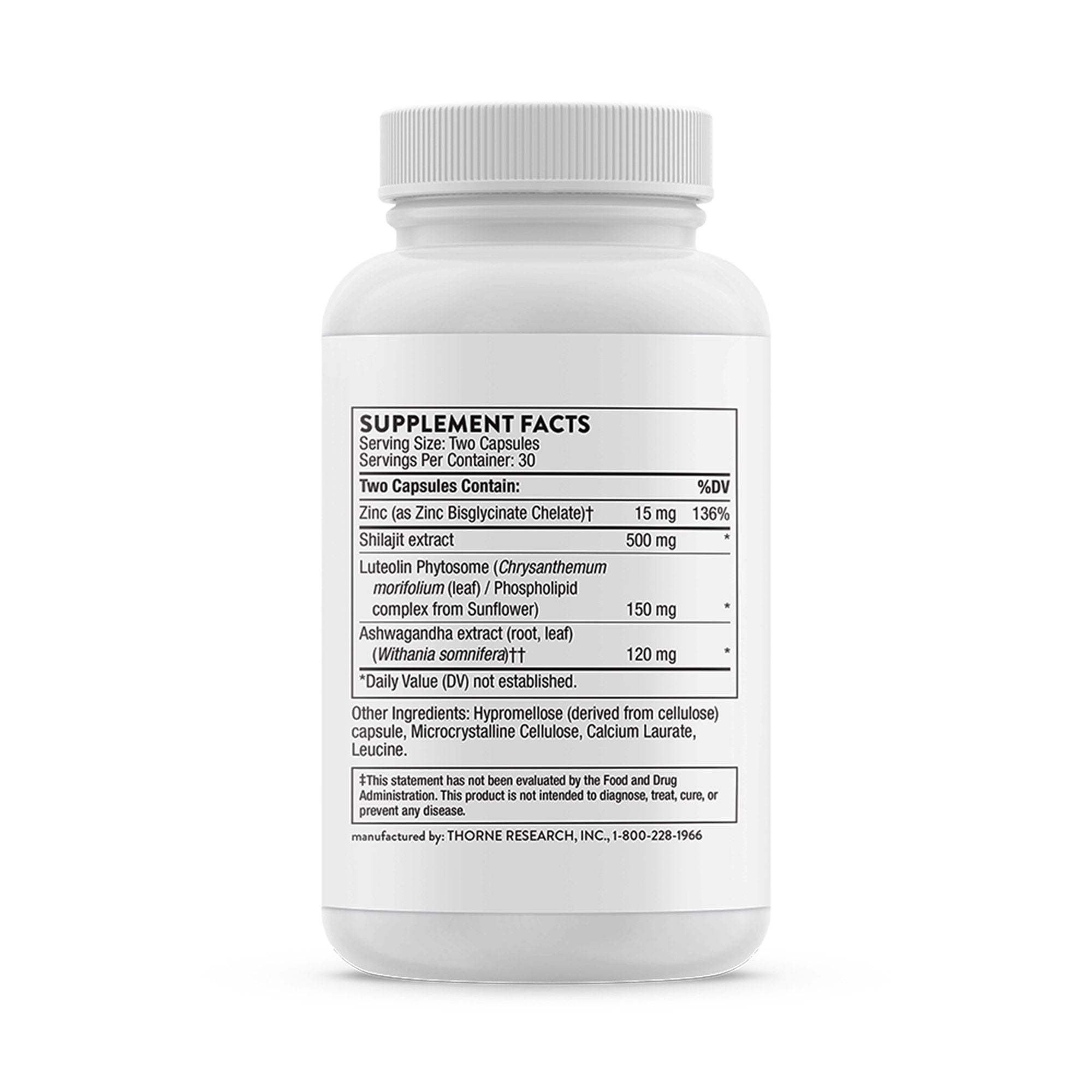 Dietary Supplement THORNE® Ashwagandha 120 mg Strength Capsule 60 per Bottle - image 2