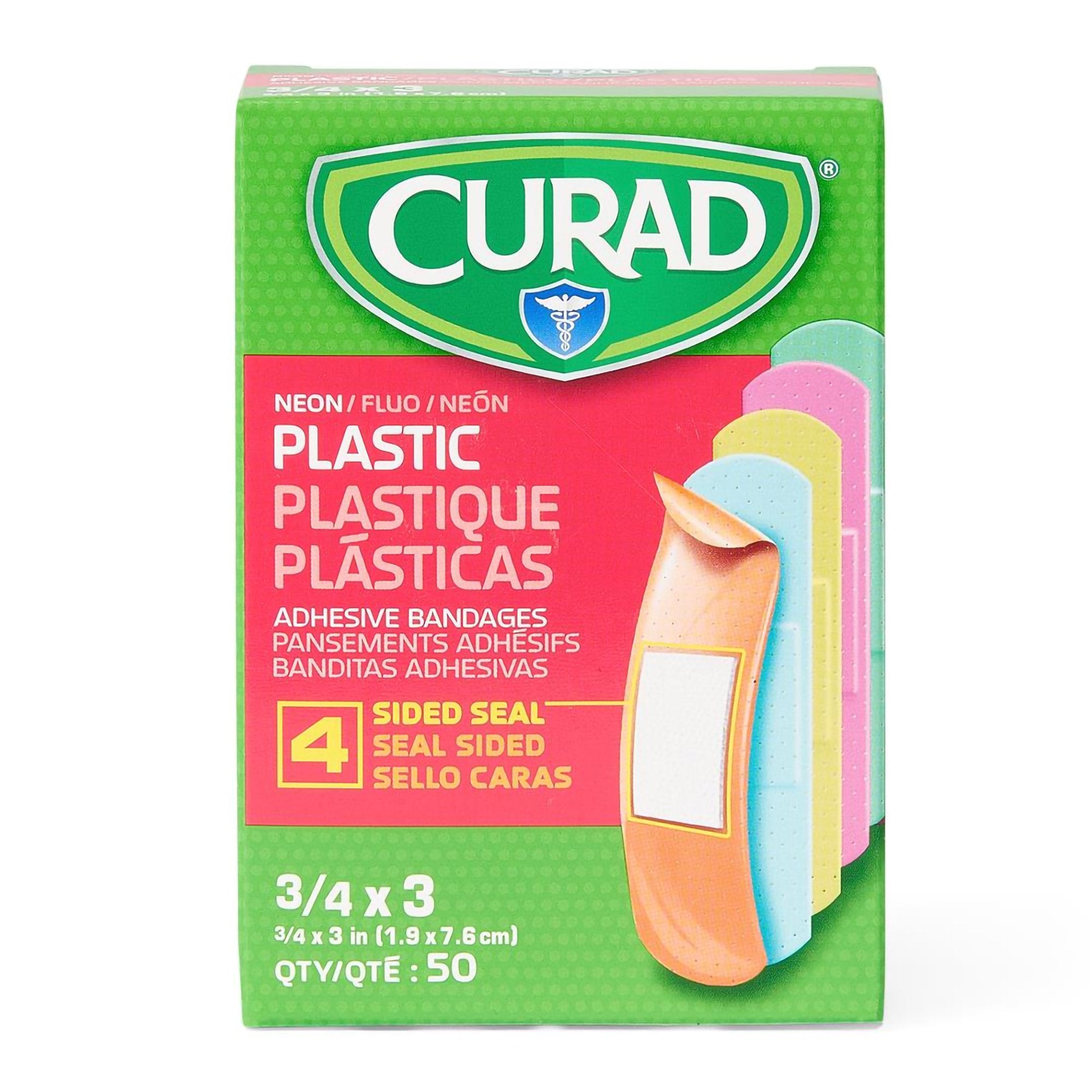 Adhesive Strip Curad® Plastic Neon 3/4 X 3 Inch Sterile - image 7