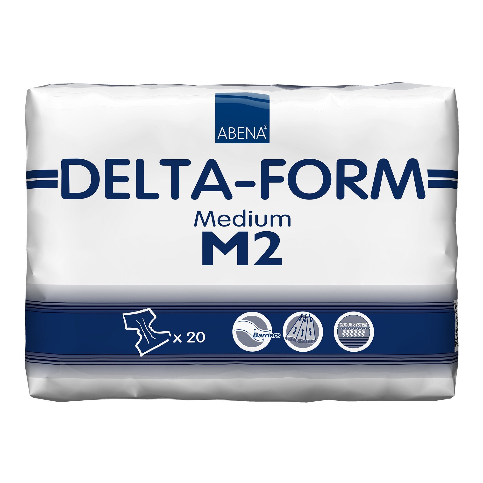 Incontinence Brief Abena® Delta-Form Adult Medium Unisex Disposable Moderate Absorbency