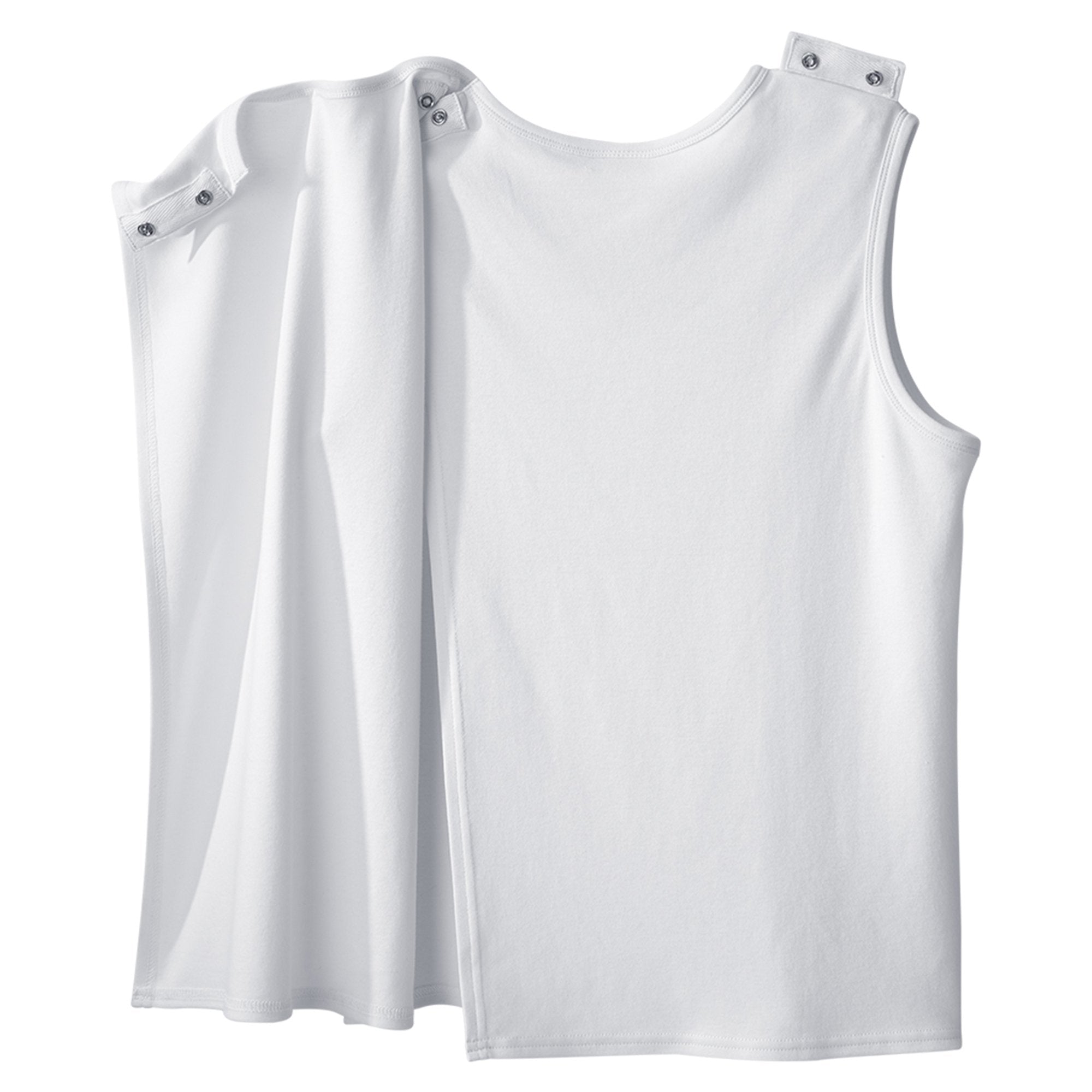 Silverts® Women's Adaptive Open Back Sleeveless Camisole, White, 3X-Large - 3 Pack (1 Unit)