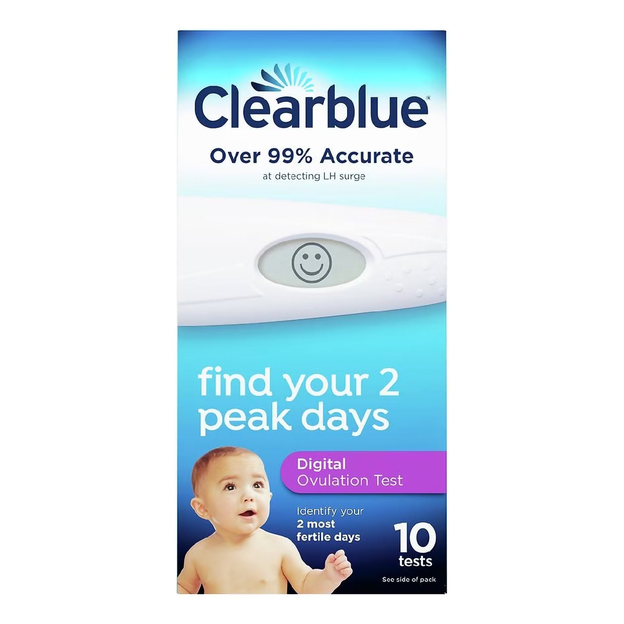 Reproductive Health Test Kit Clearblue® Digital Ovulation Test 10 Tests CLIA Waived