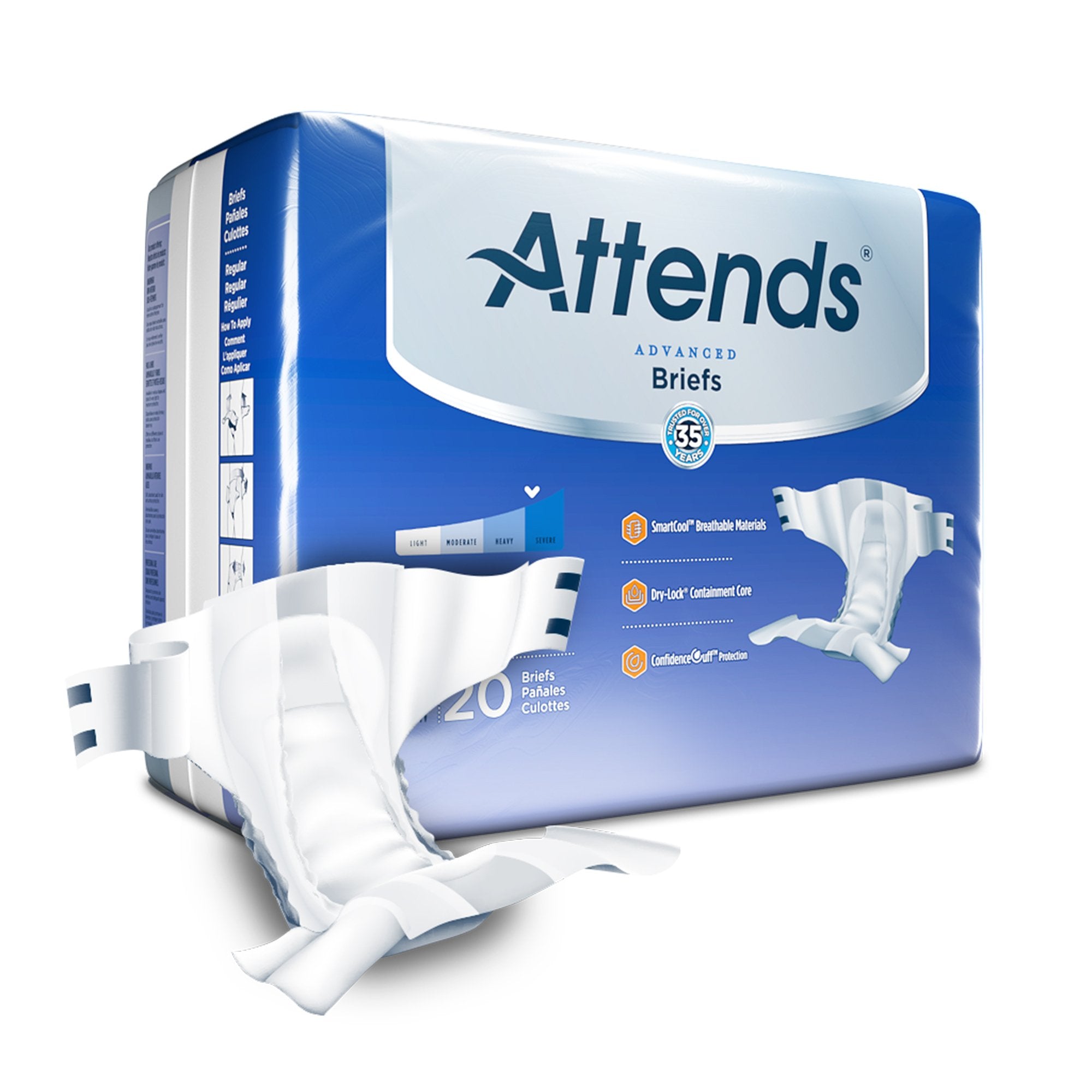 Attends® Advanced Briefs, Regular (20 Units)