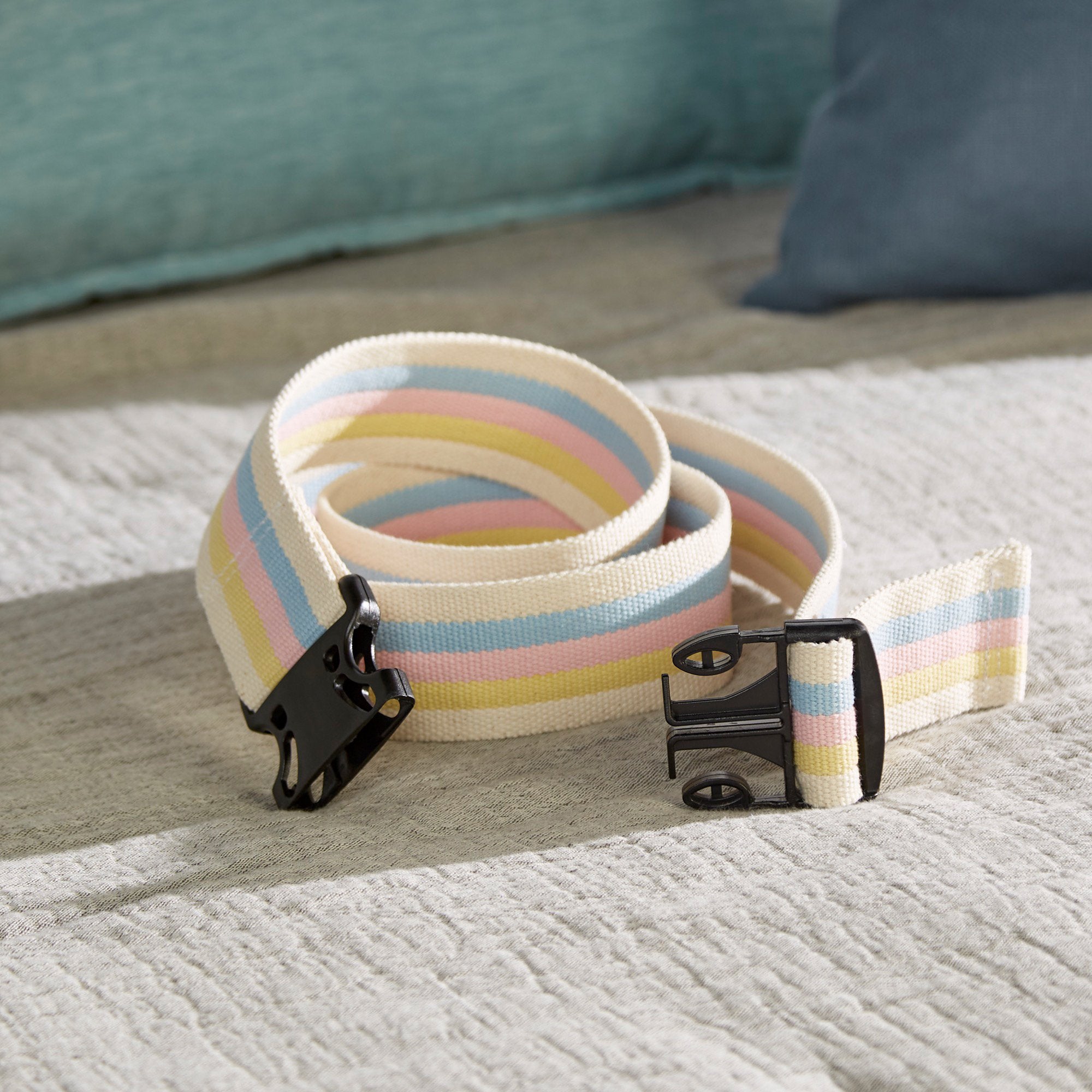 Gait Belt McKesson 60 Inch Length Pastel Stripe Polyester - image 3