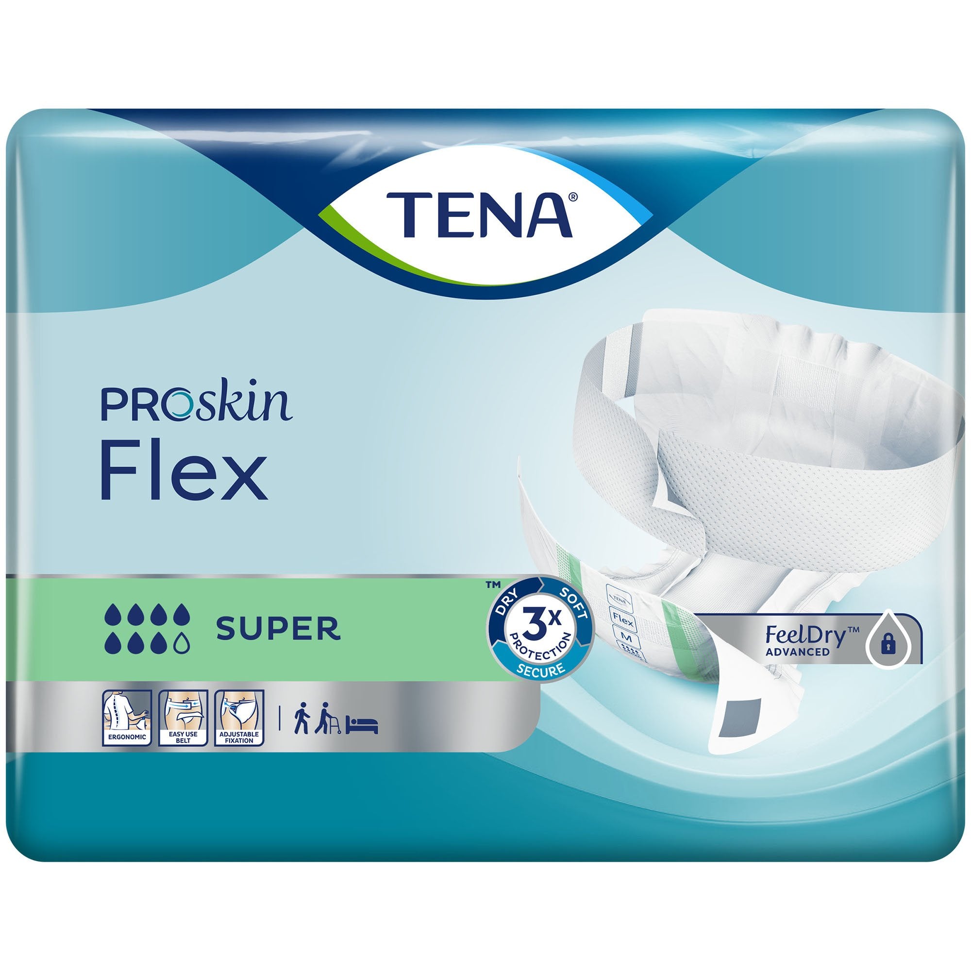 Tena® Flex™ Super Incontinence Belted Undergarment, Size 8 (1 Unit)