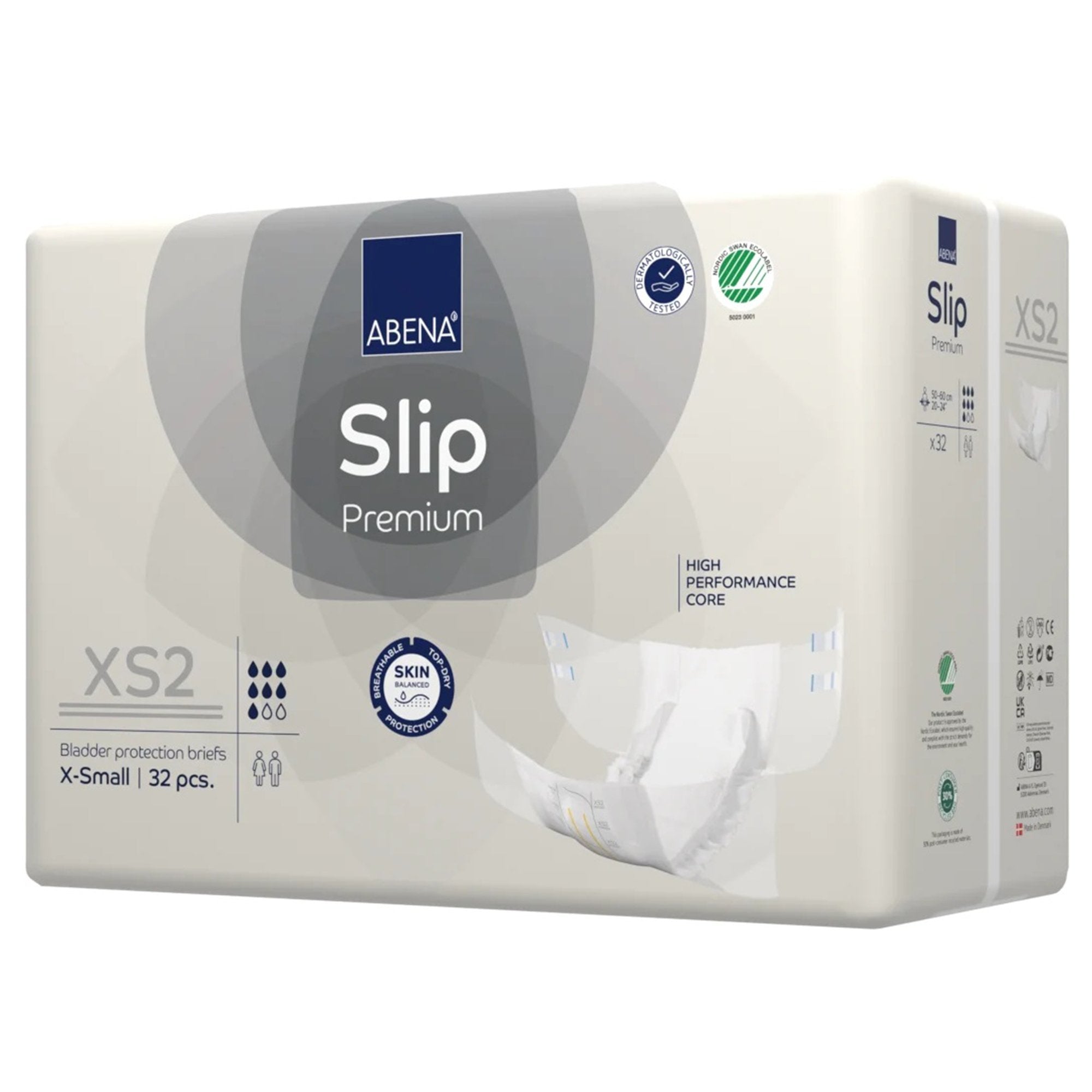 Incontinence Brief Abena® Slip Premium XS2 Adult X-Small Unisex Disposable Heavy Absorbency - image 3