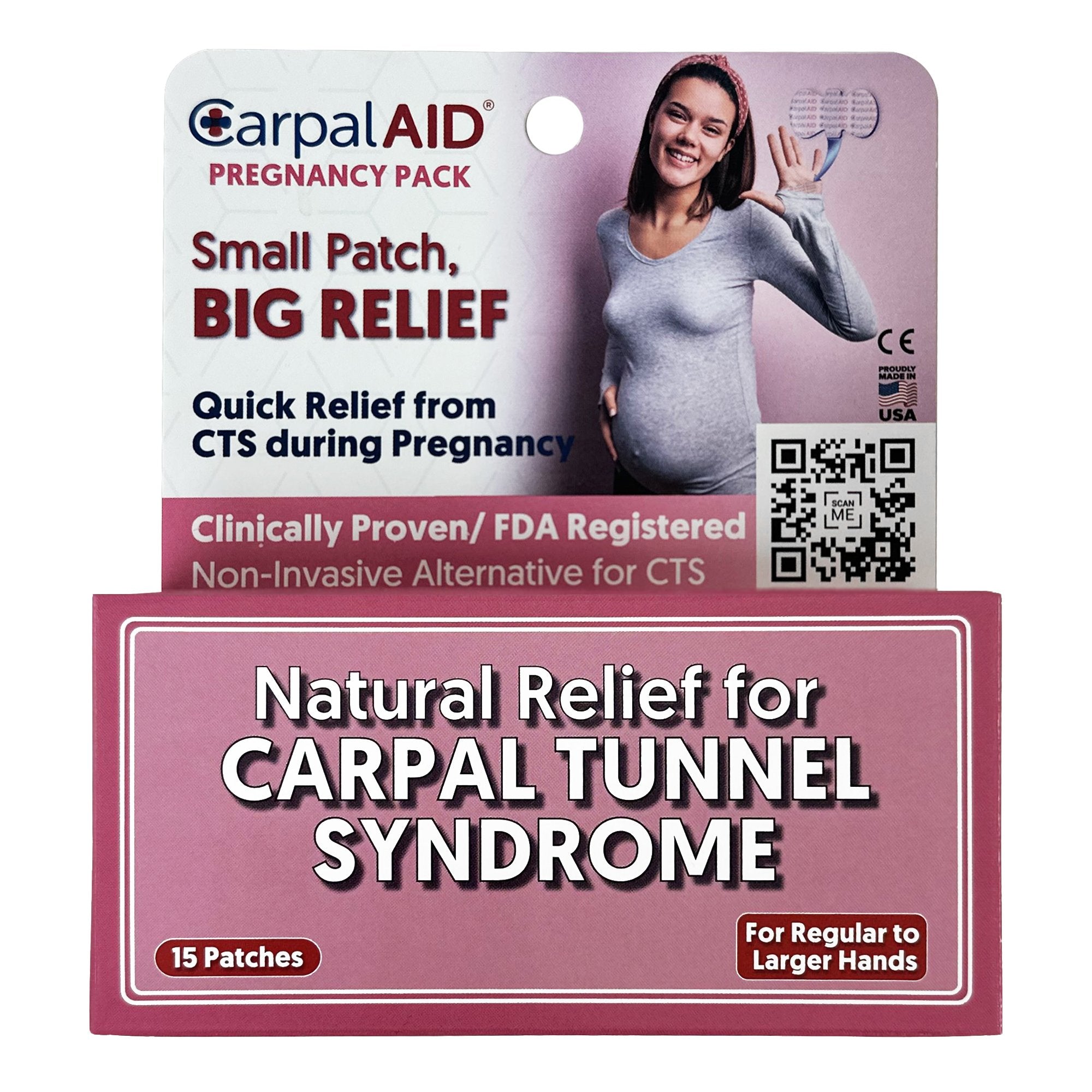 CarpalAid® Patch Pregnancy Hand-Based Carpal Tunnel Support, Large (720 Units)