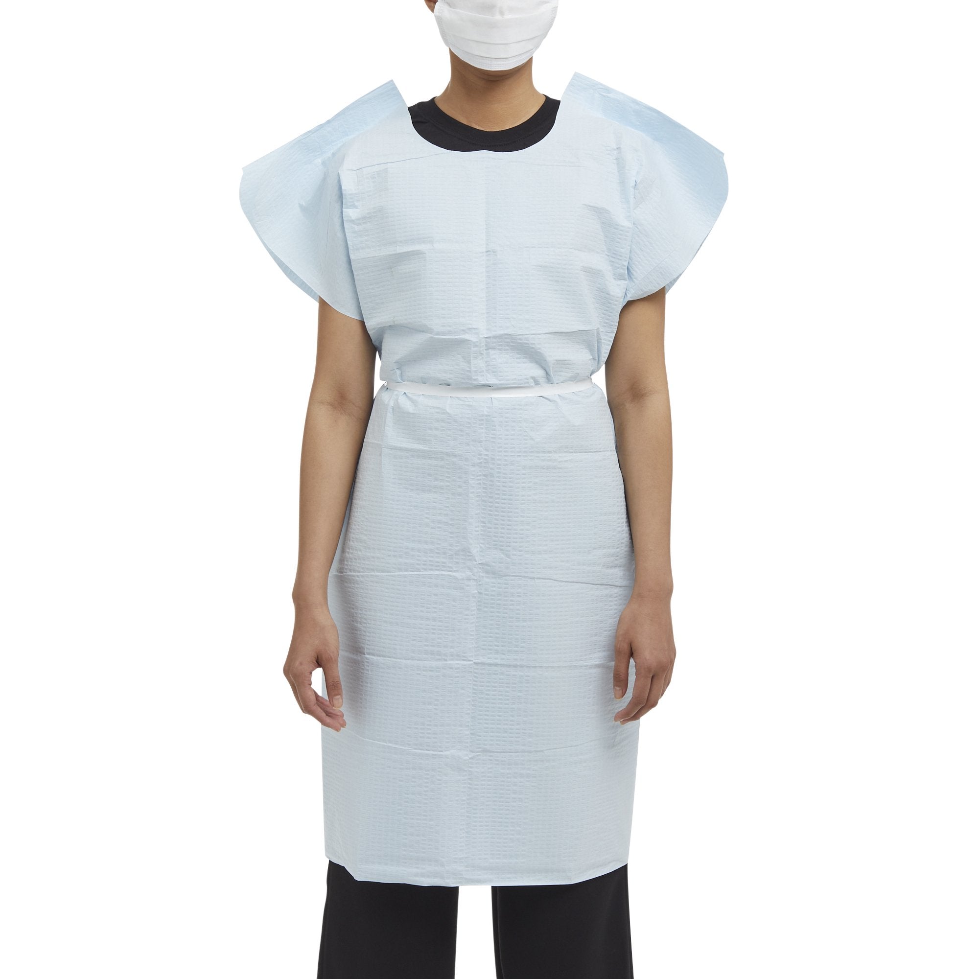 Graham Medical Patient Exam Gown, Medium/Large, Blue