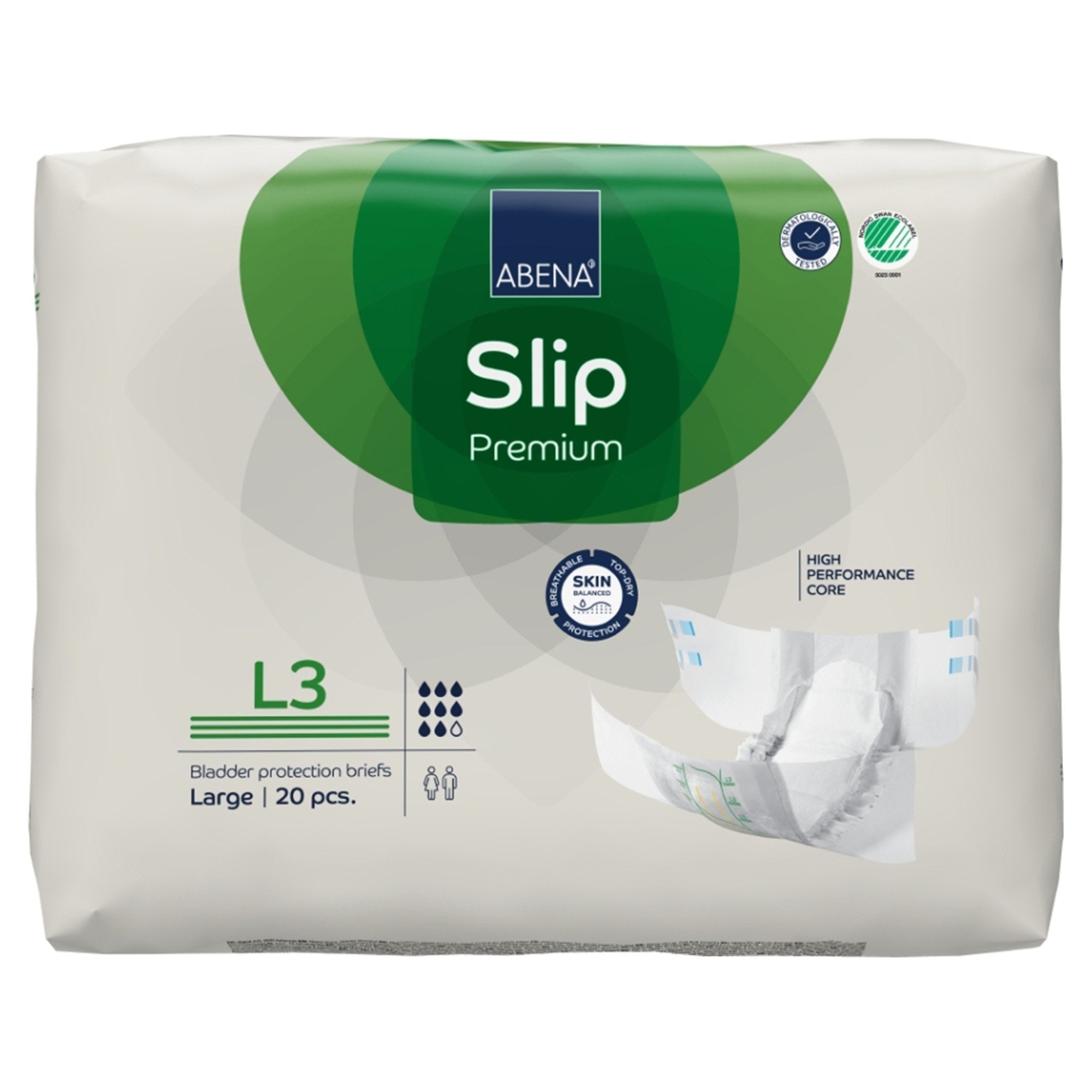 Incontinence Brief Abena® Slip Premium L3 Adult Large Unisex Disposable Heavy Absorbency - image 4